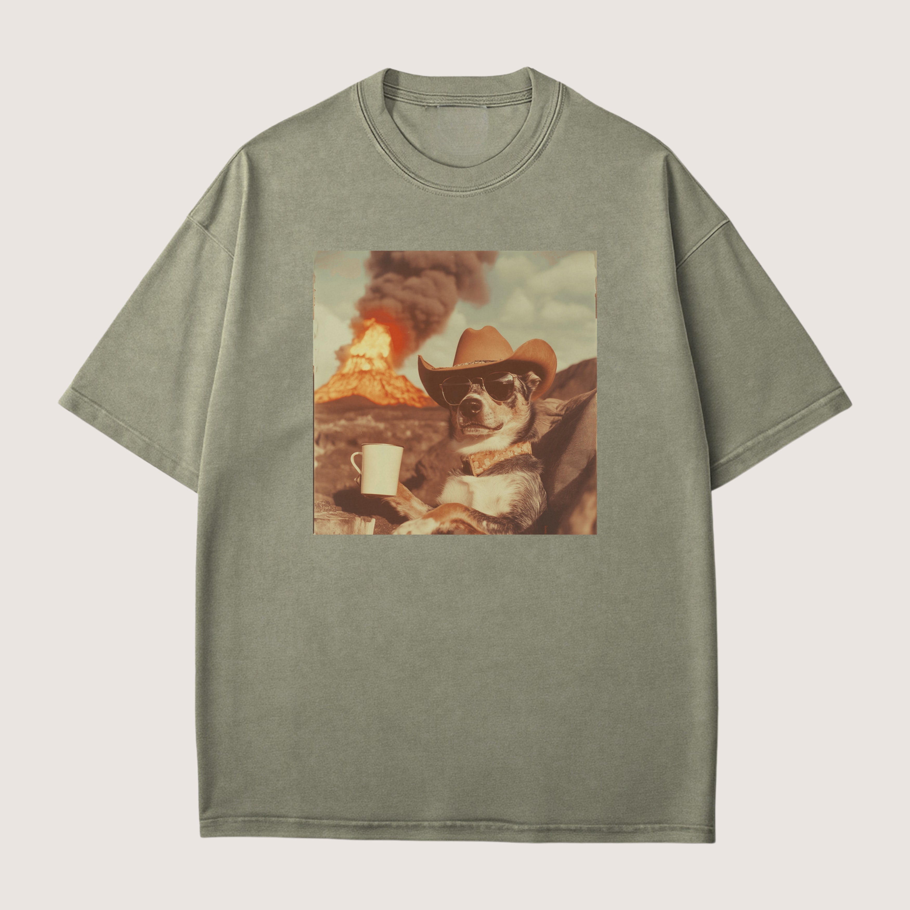 Australian Cattle Dog Volcano Shirt