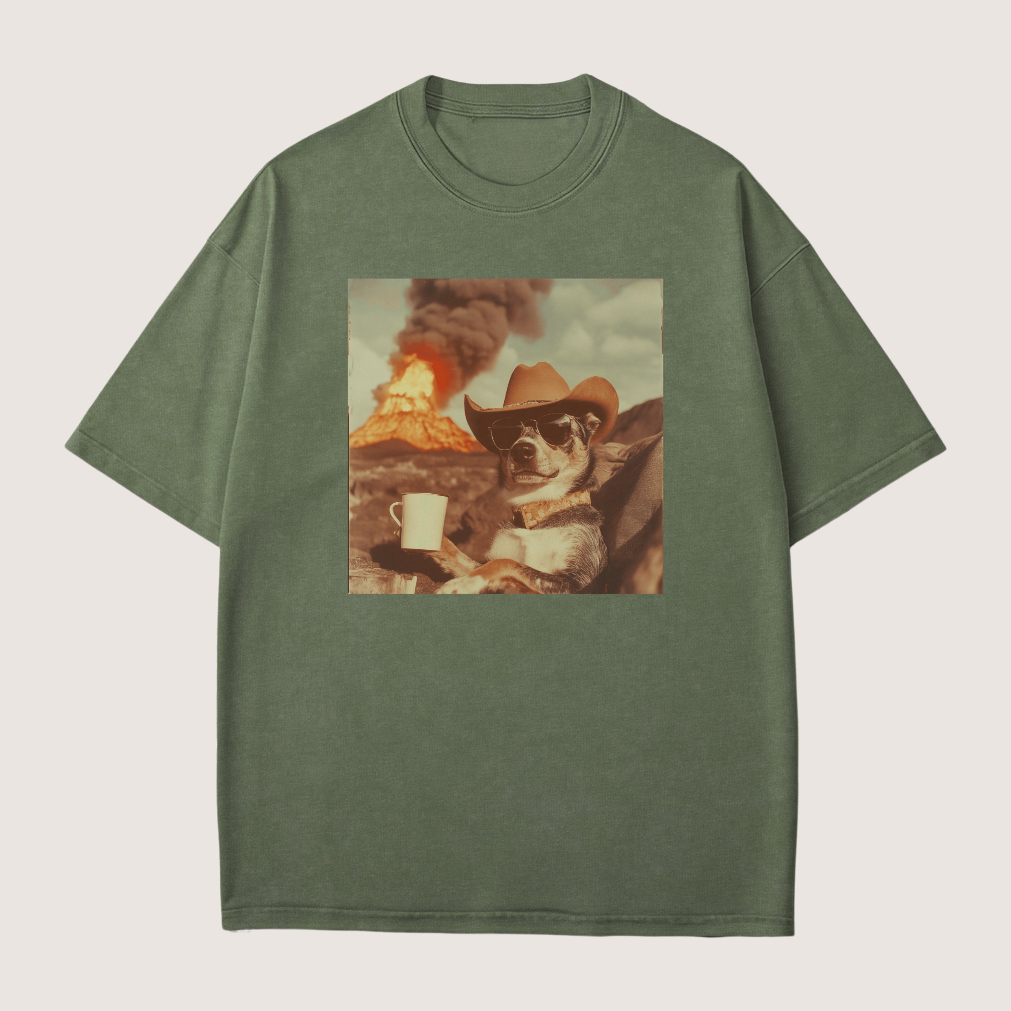 Australian Cattle Dog Volcano Shirt