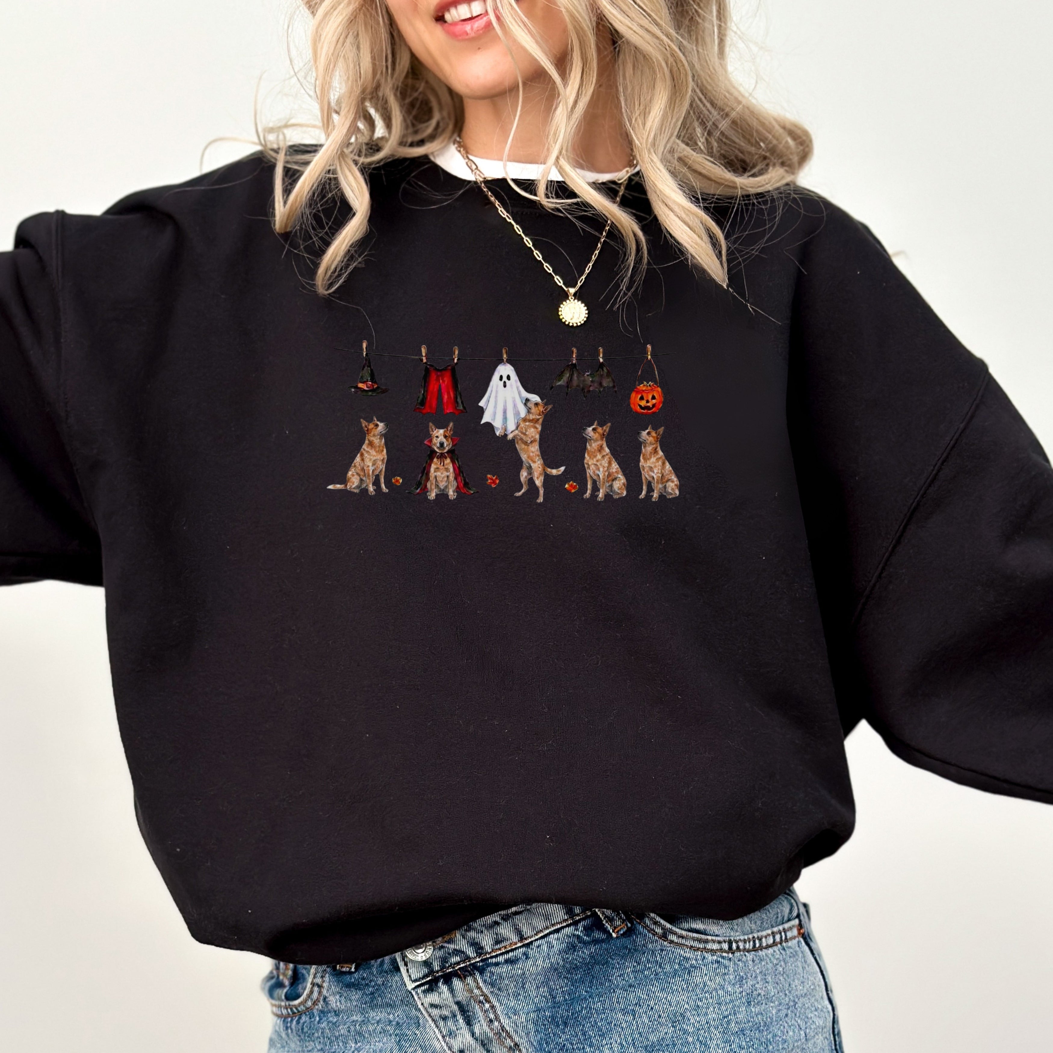 Australian Cattle Red Halloween Sweatshirt