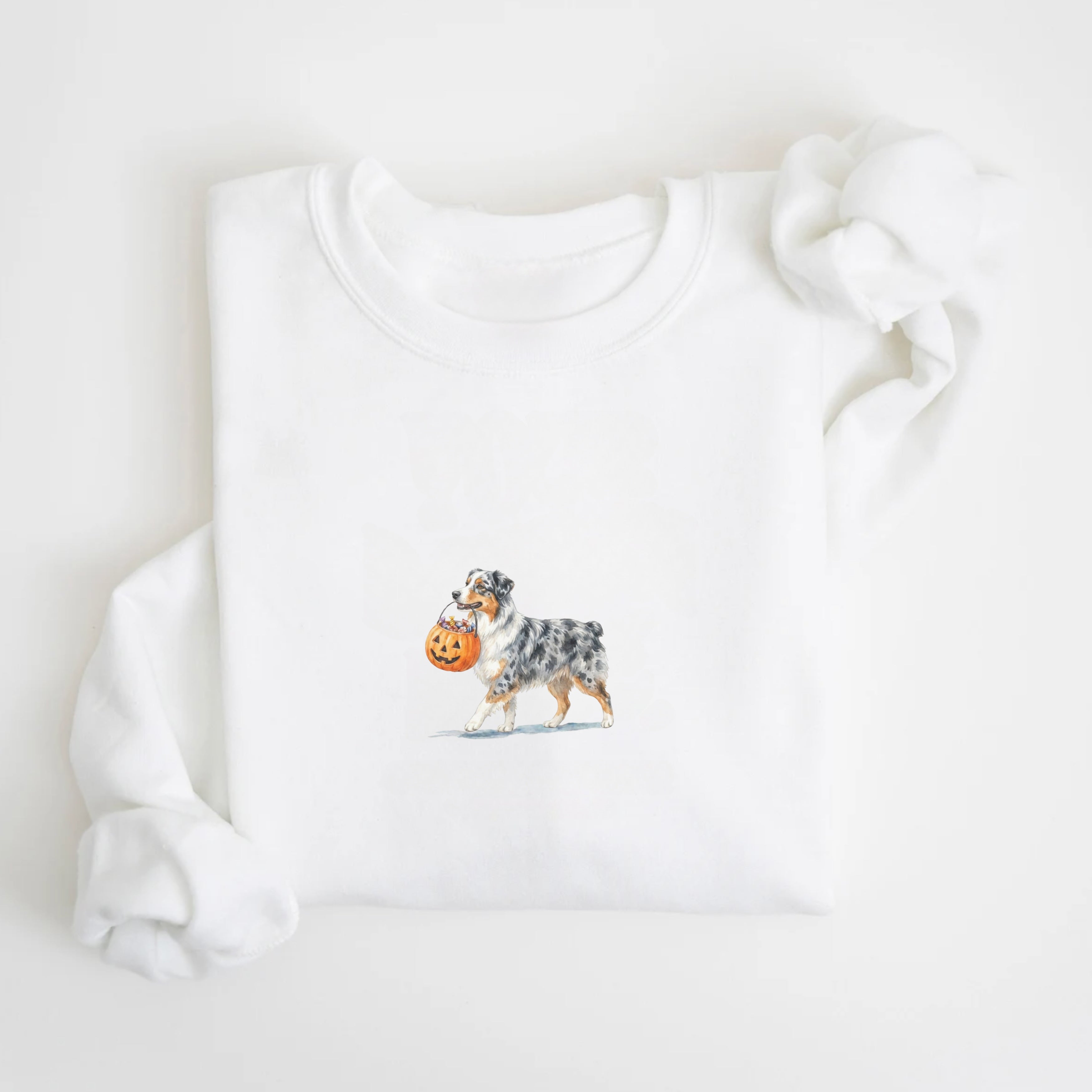 Australian Shepherd Blue Merle Halloween Sweatshirt