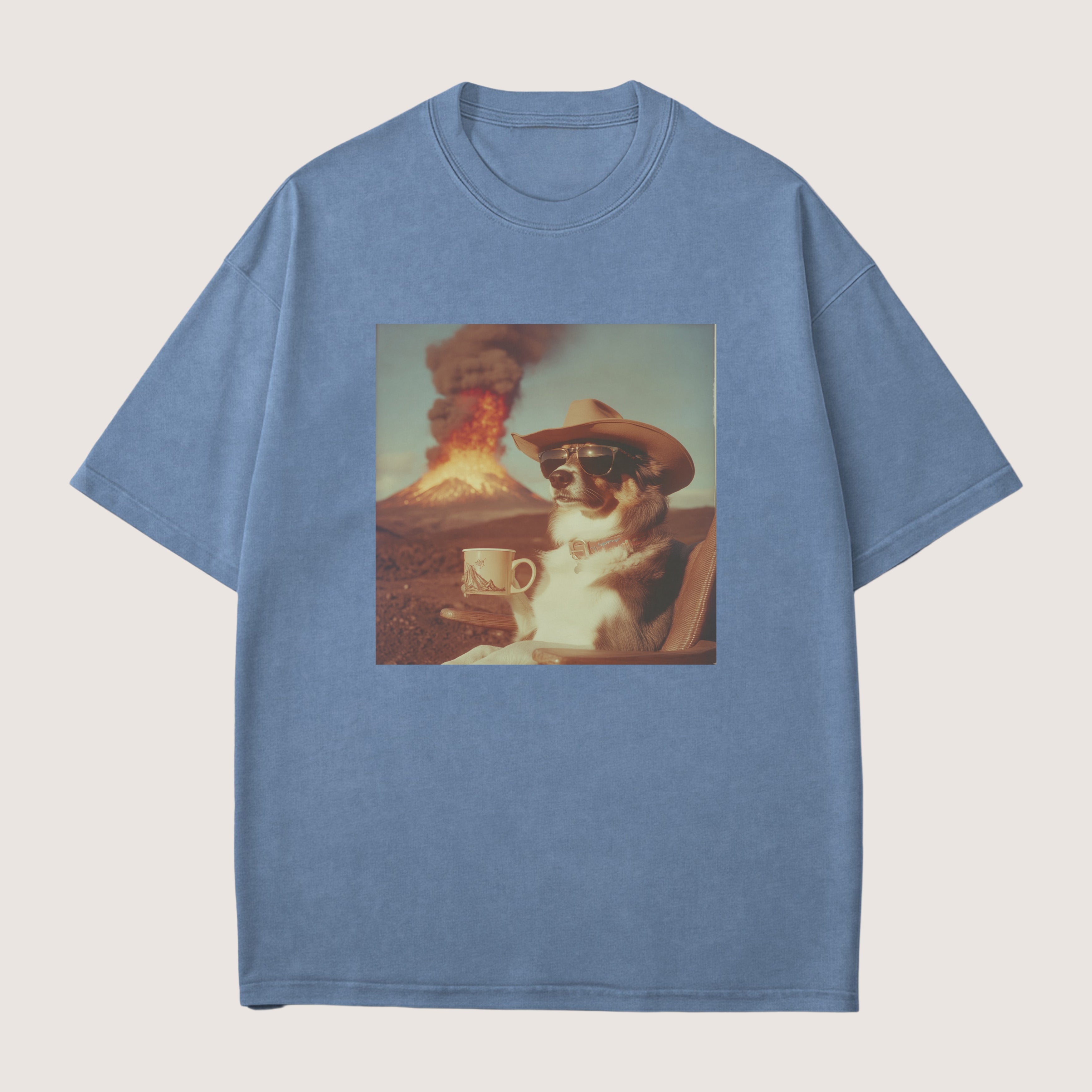 Australian Shepherd Dog Volcano Shirt