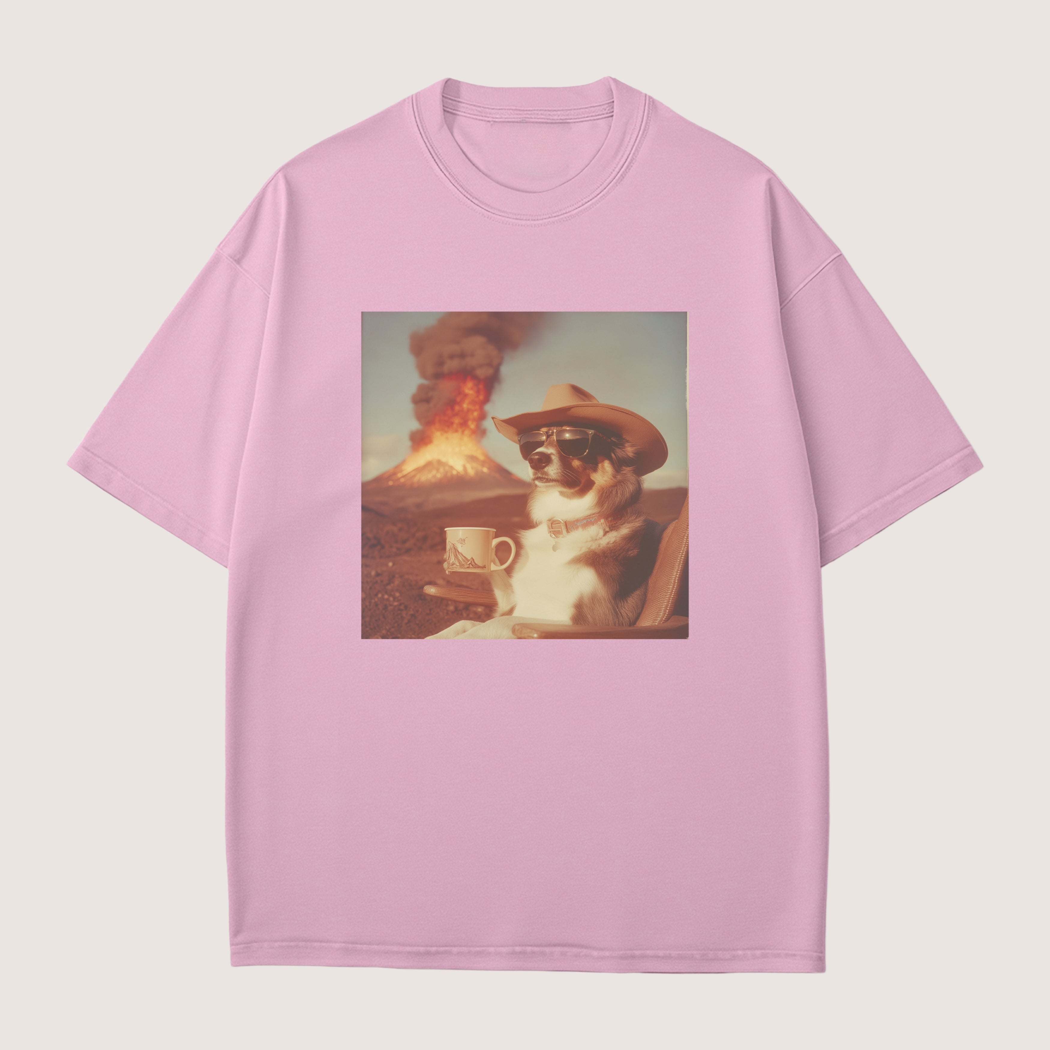 Australian Shepherd Dog Volcano Shirt