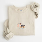 Australian Shepherd US Flag Sweatshirt