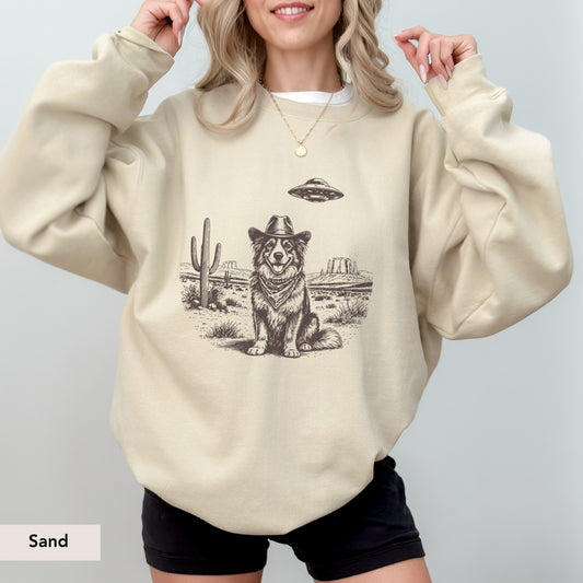Australian Shepherd UFO Sweatshirt