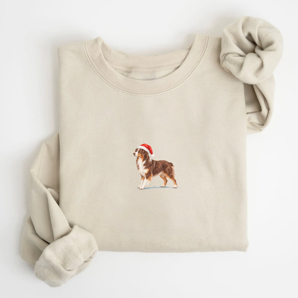 Australian shepherd red tricolor Christmas Sweatshirt