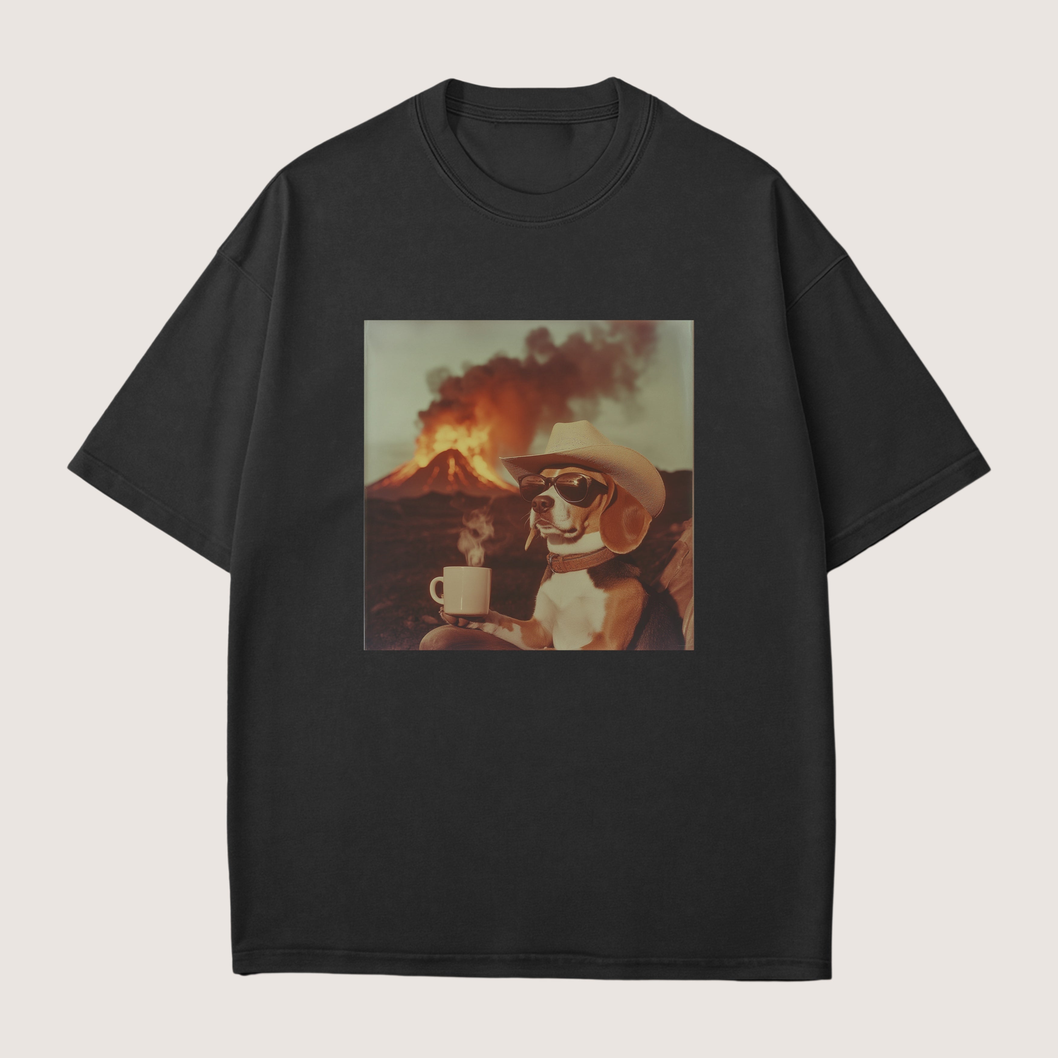 Beagle Dog Volcano Shirt