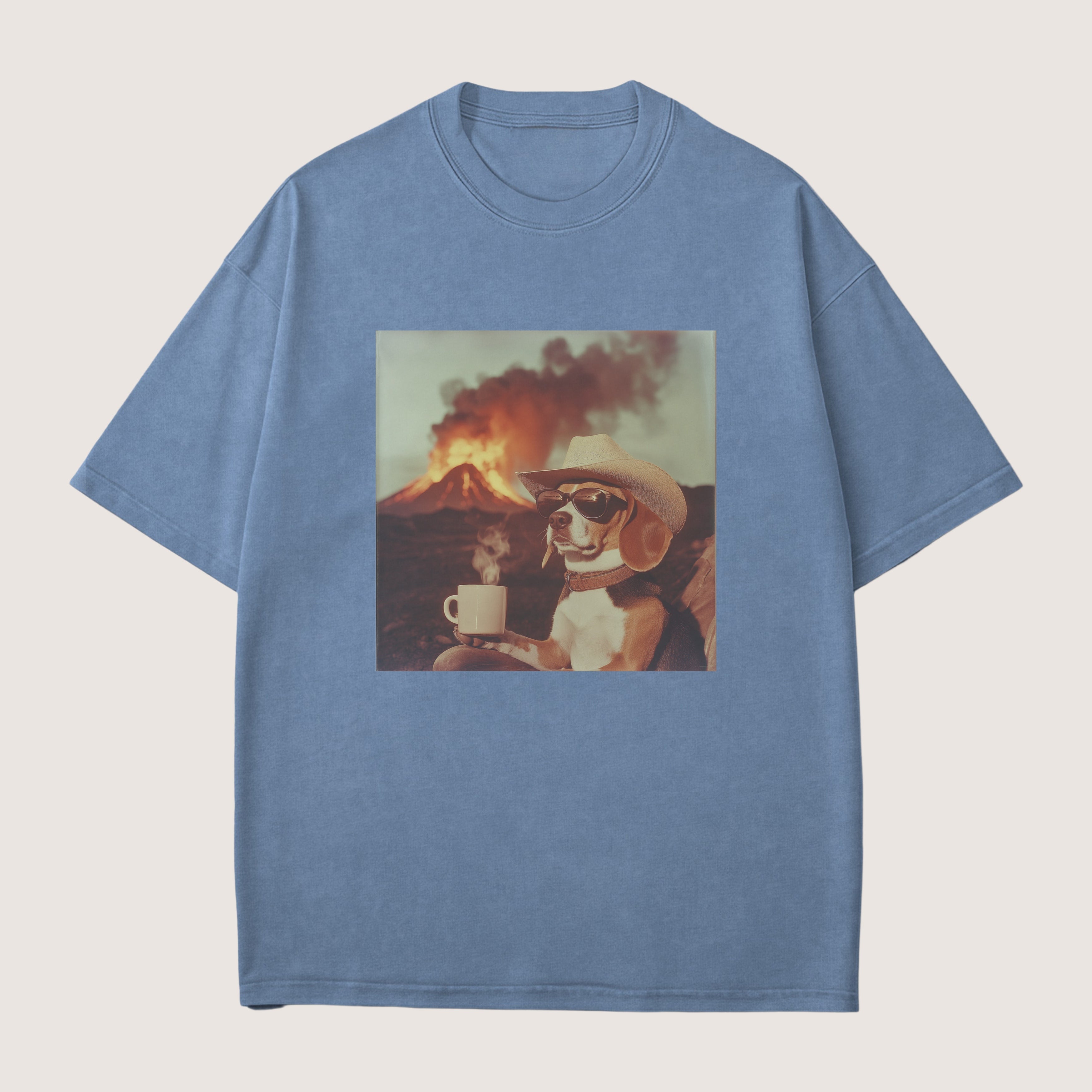 Beagle Dog Volcano Shirt