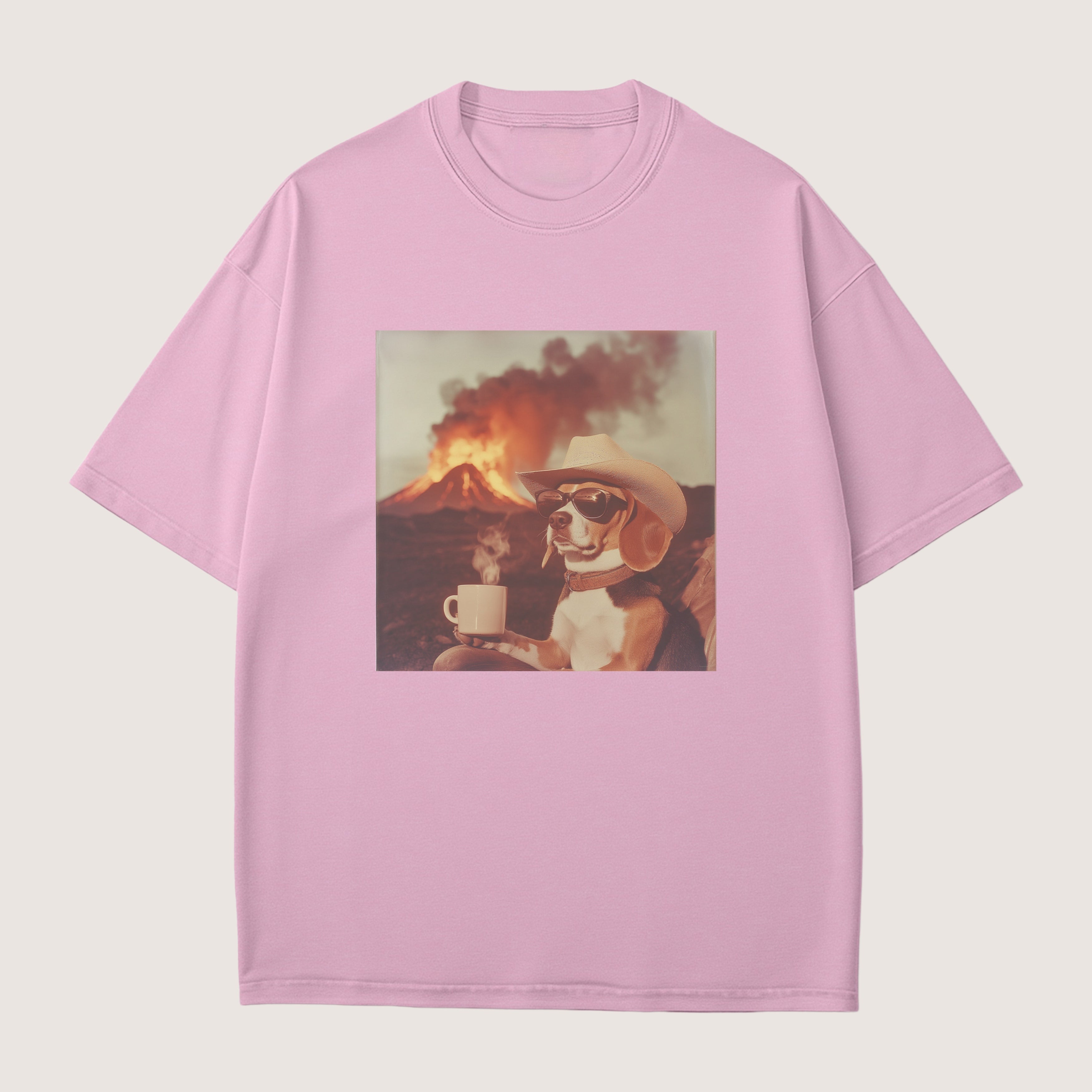 Beagle Dog Volcano Shirt