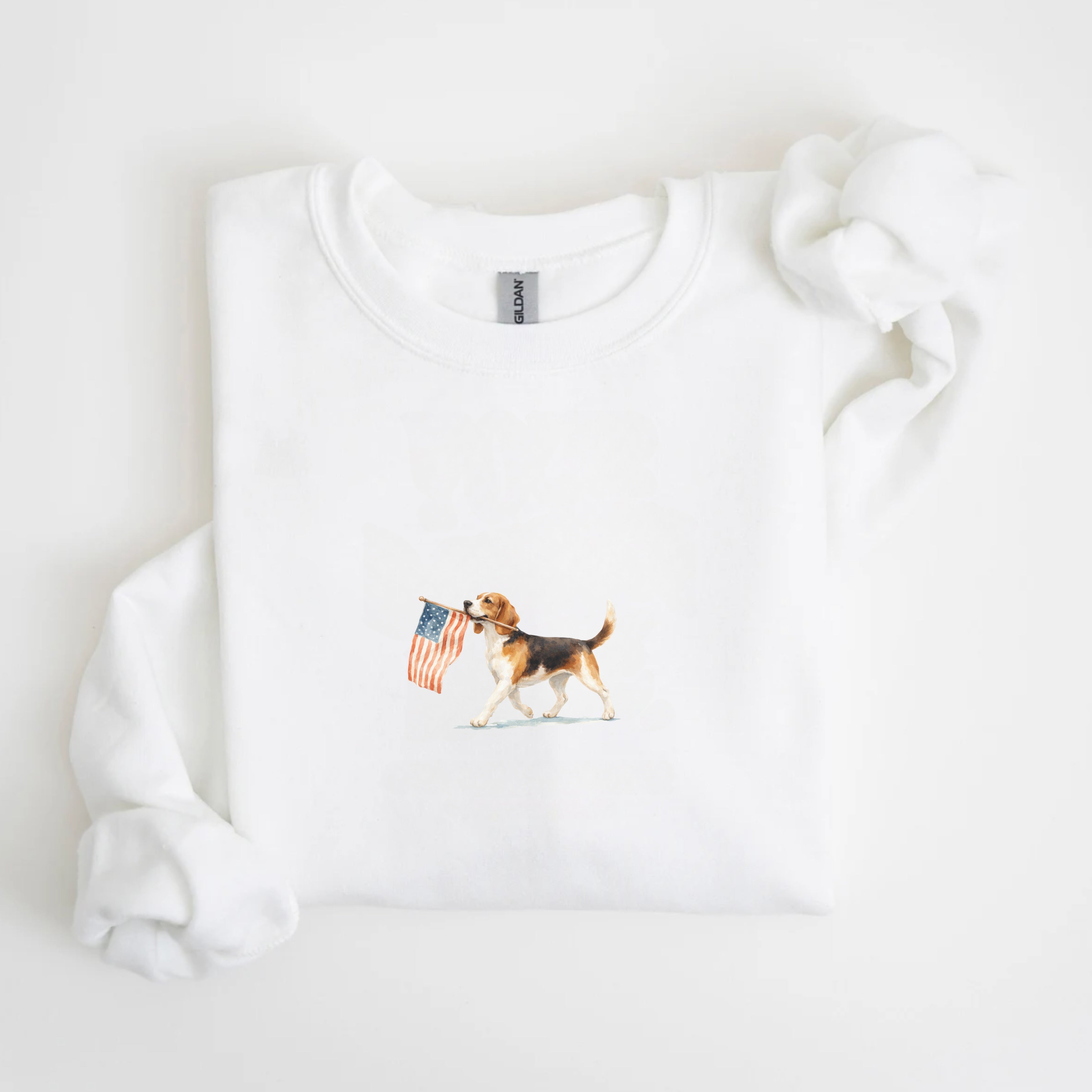 Beagle US Flag Sweatshirt