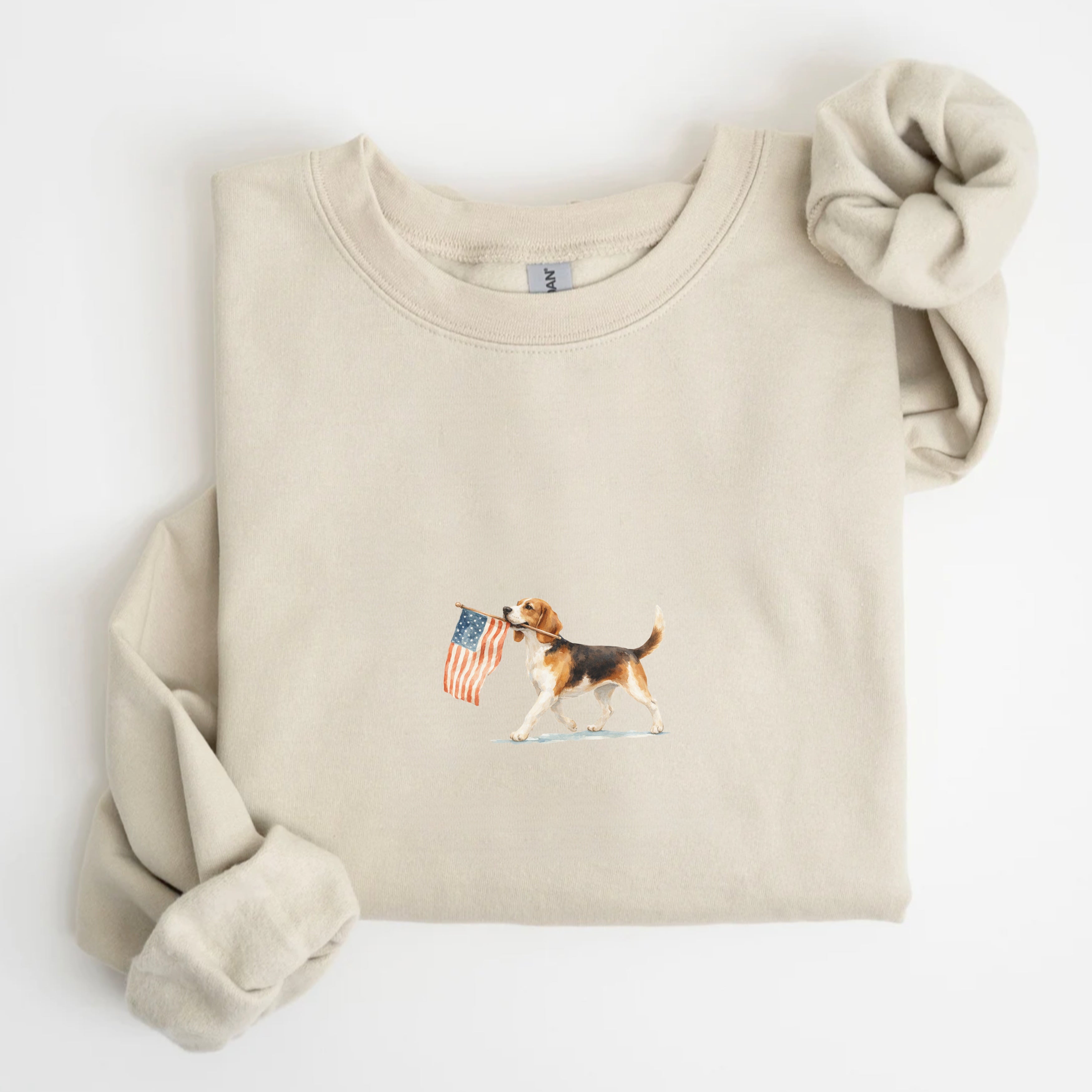 Beagle US Flag Sweatshirt