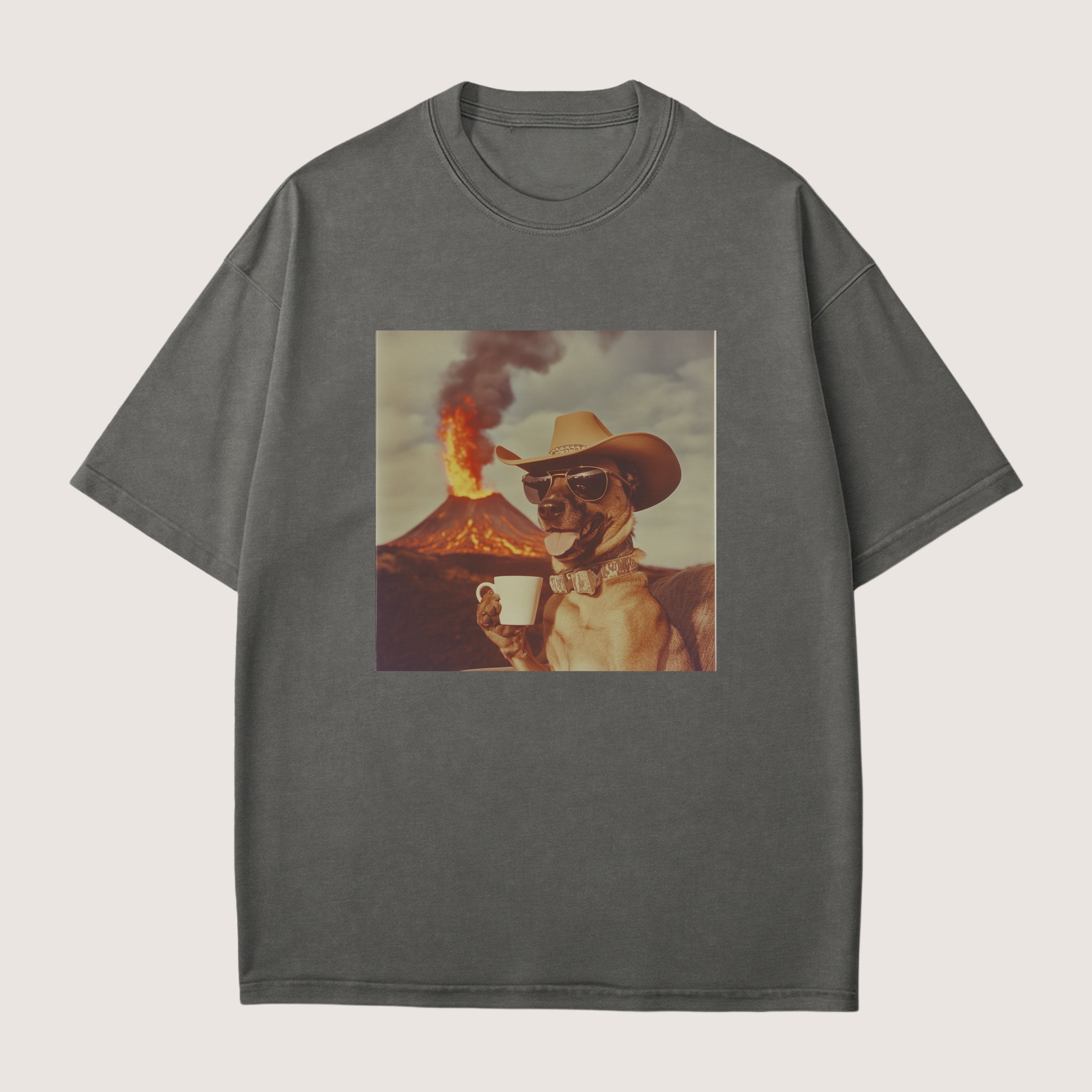 Belgian Malinois Dog Volcano Shirt