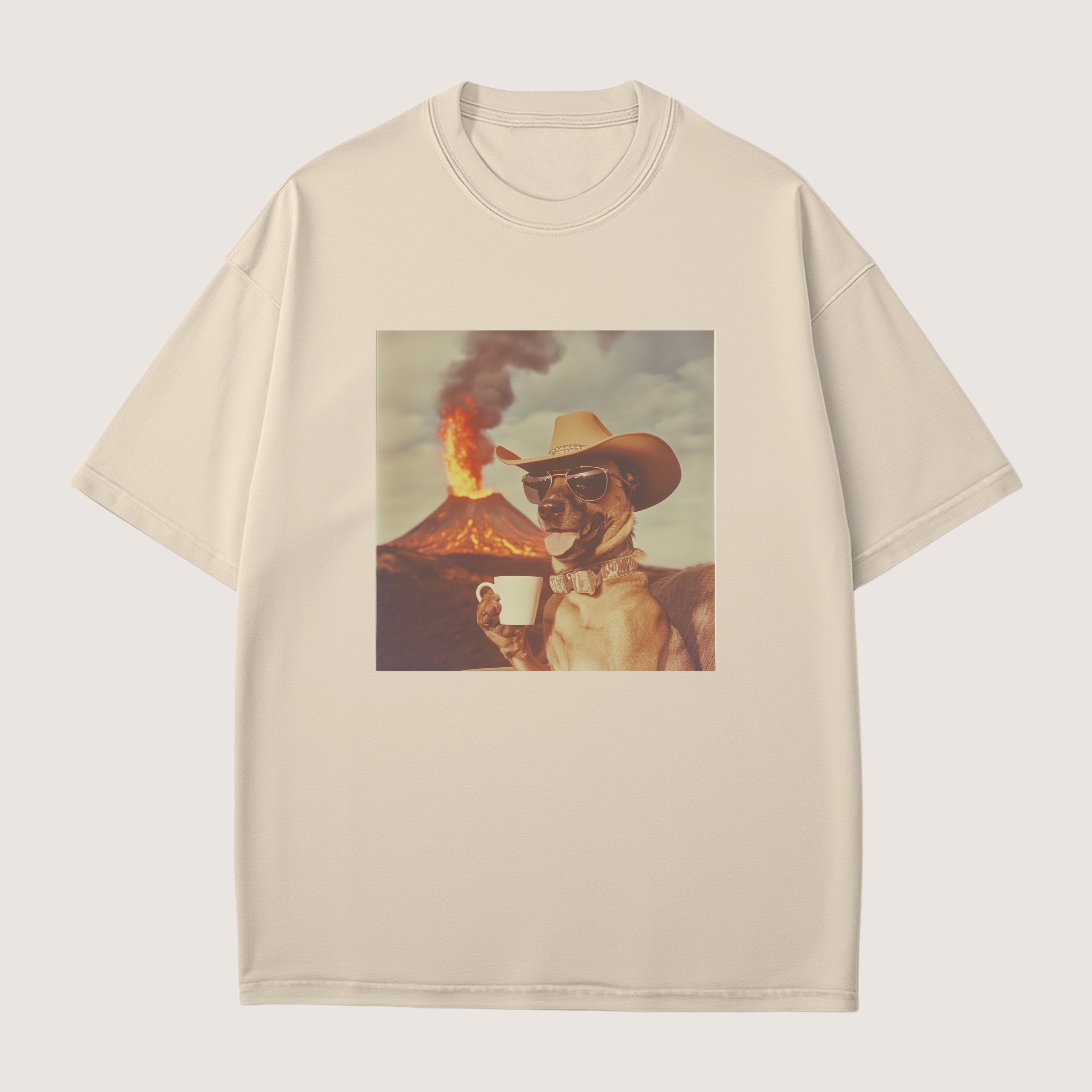 Belgian Malinois Dog Volcano Shirt