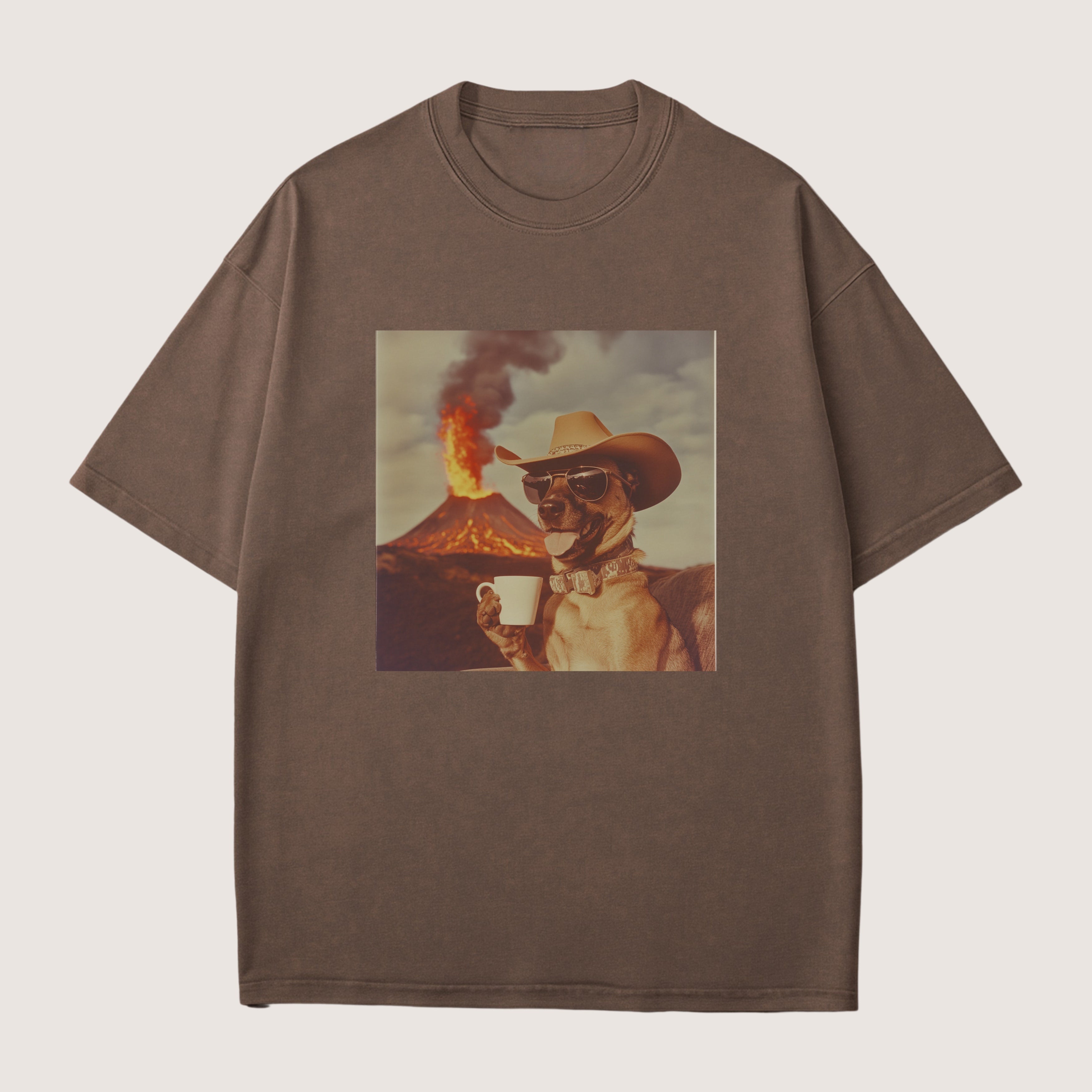 Belgian Malinois Dog Volcano Shirt