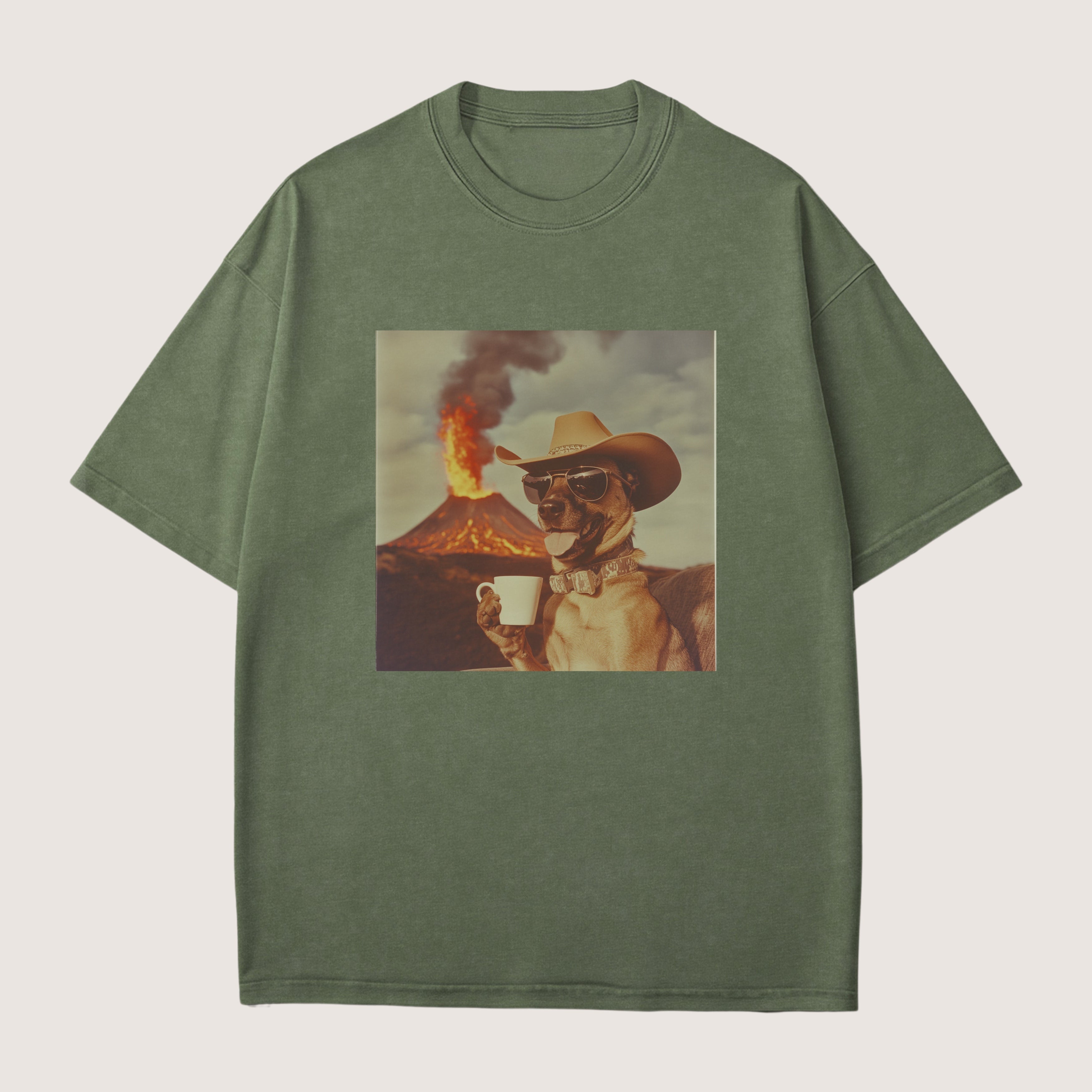 Belgian Malinois Dog Volcano Shirt