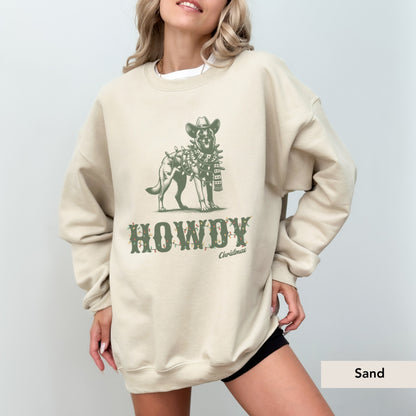 Belgian Malinois Howdy Christmas Sweatshirt