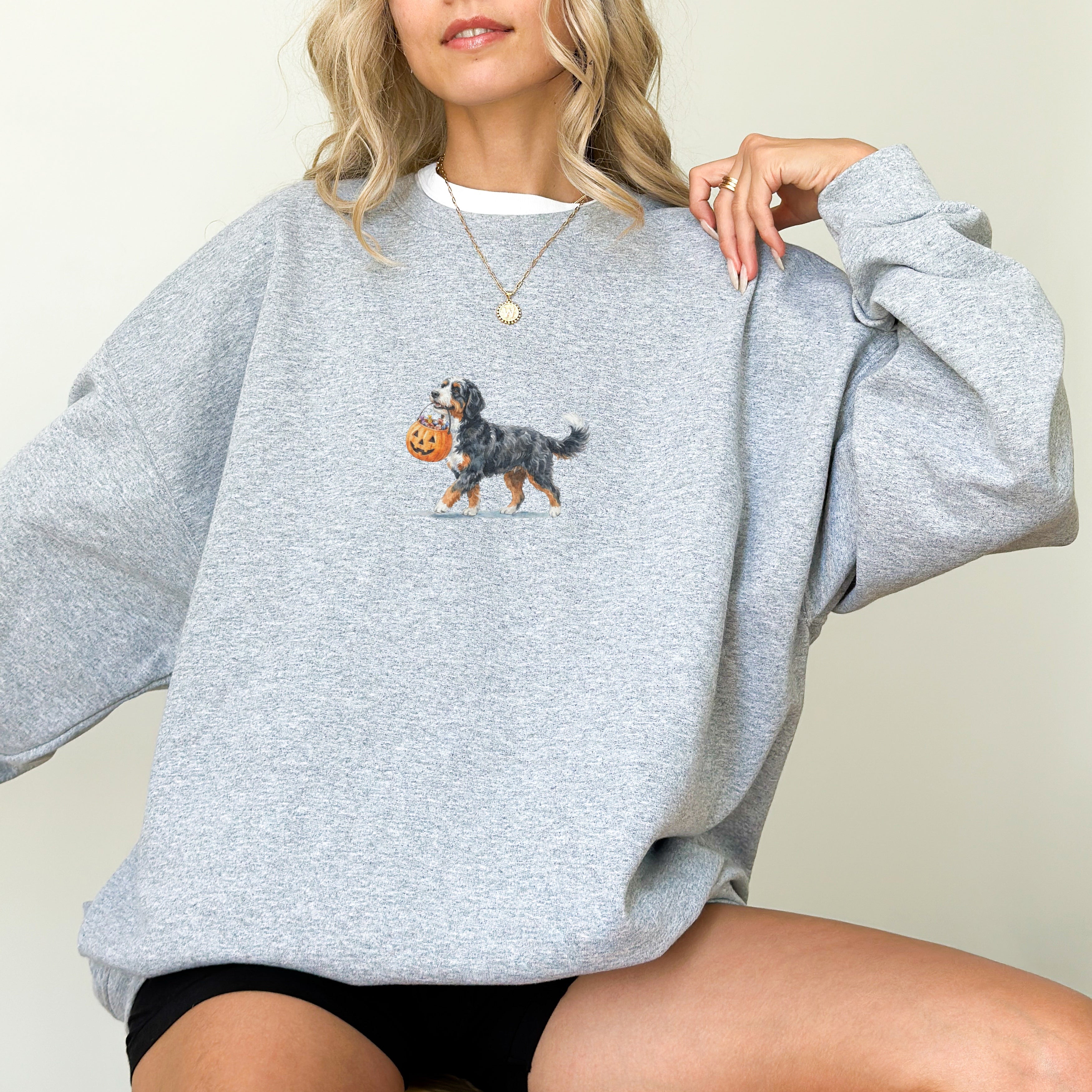 Bernedoodle Halloween Sweatshirt
