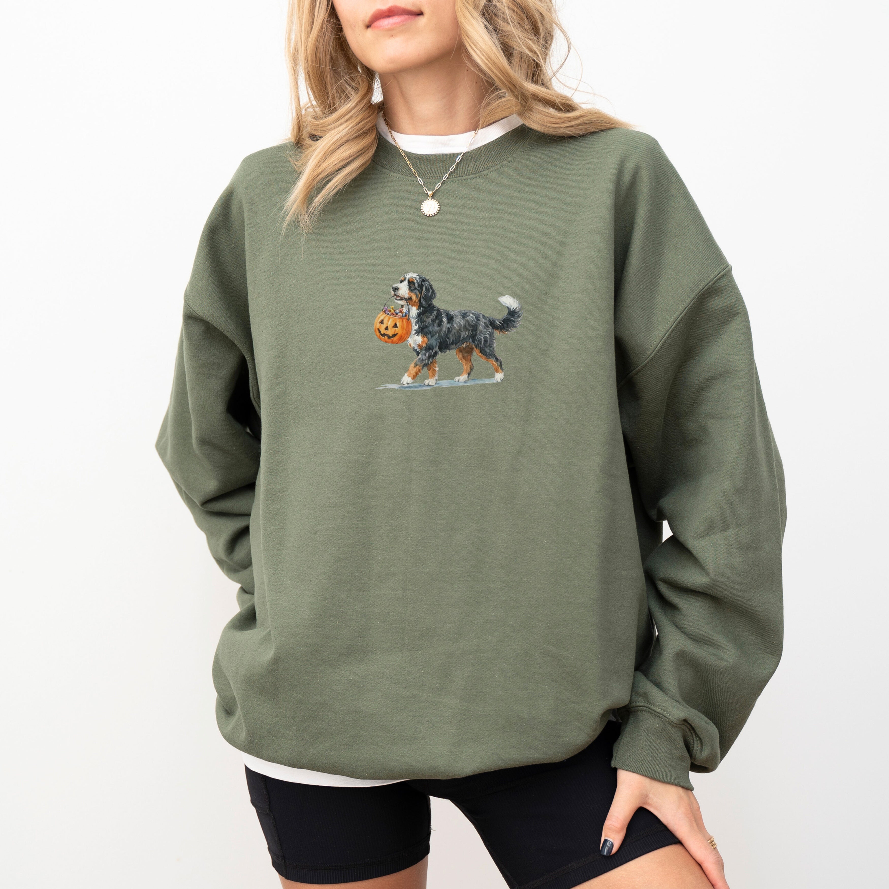 Bernedoodle Halloween Sweatshirt