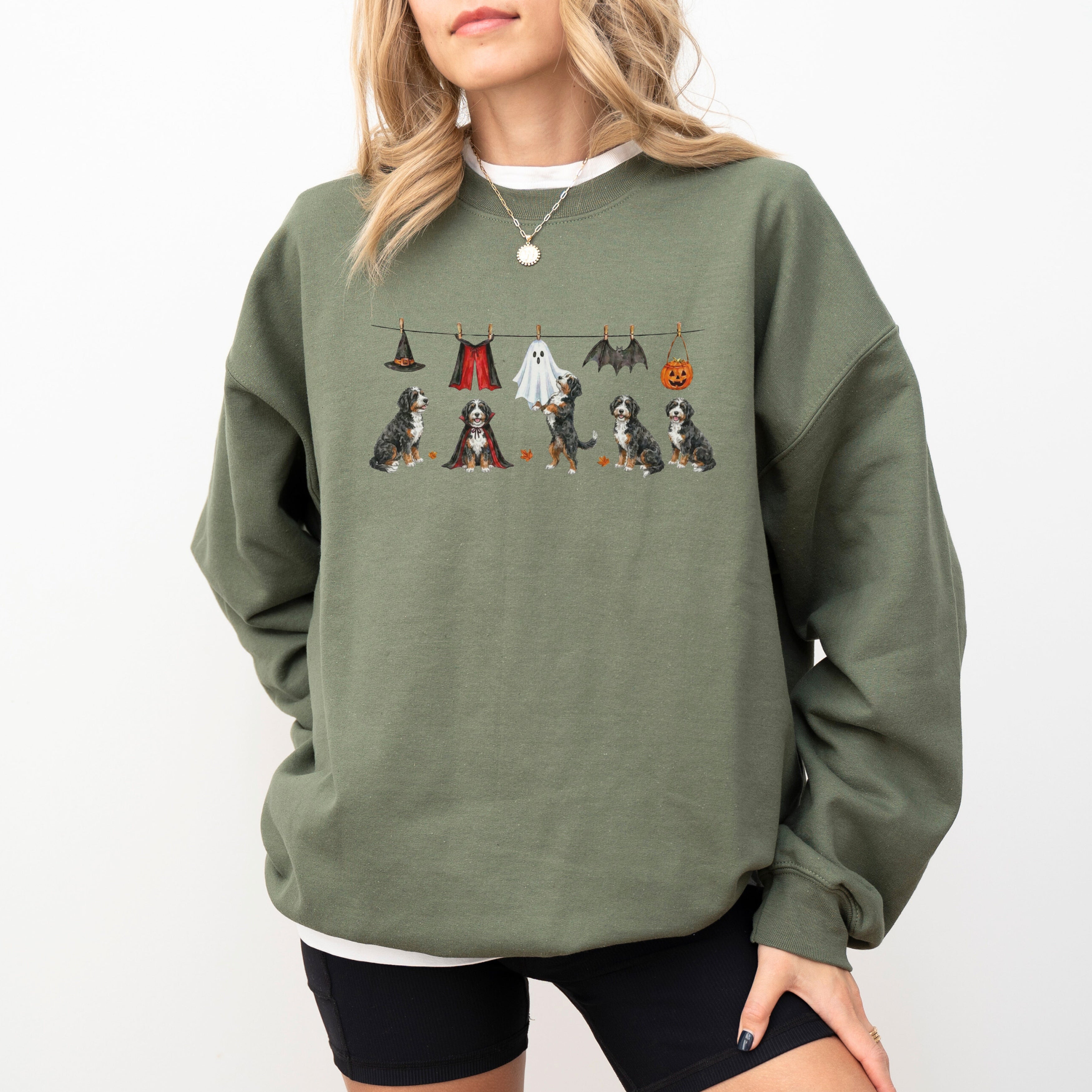 Bernedoodle Halloween Sweatshirt