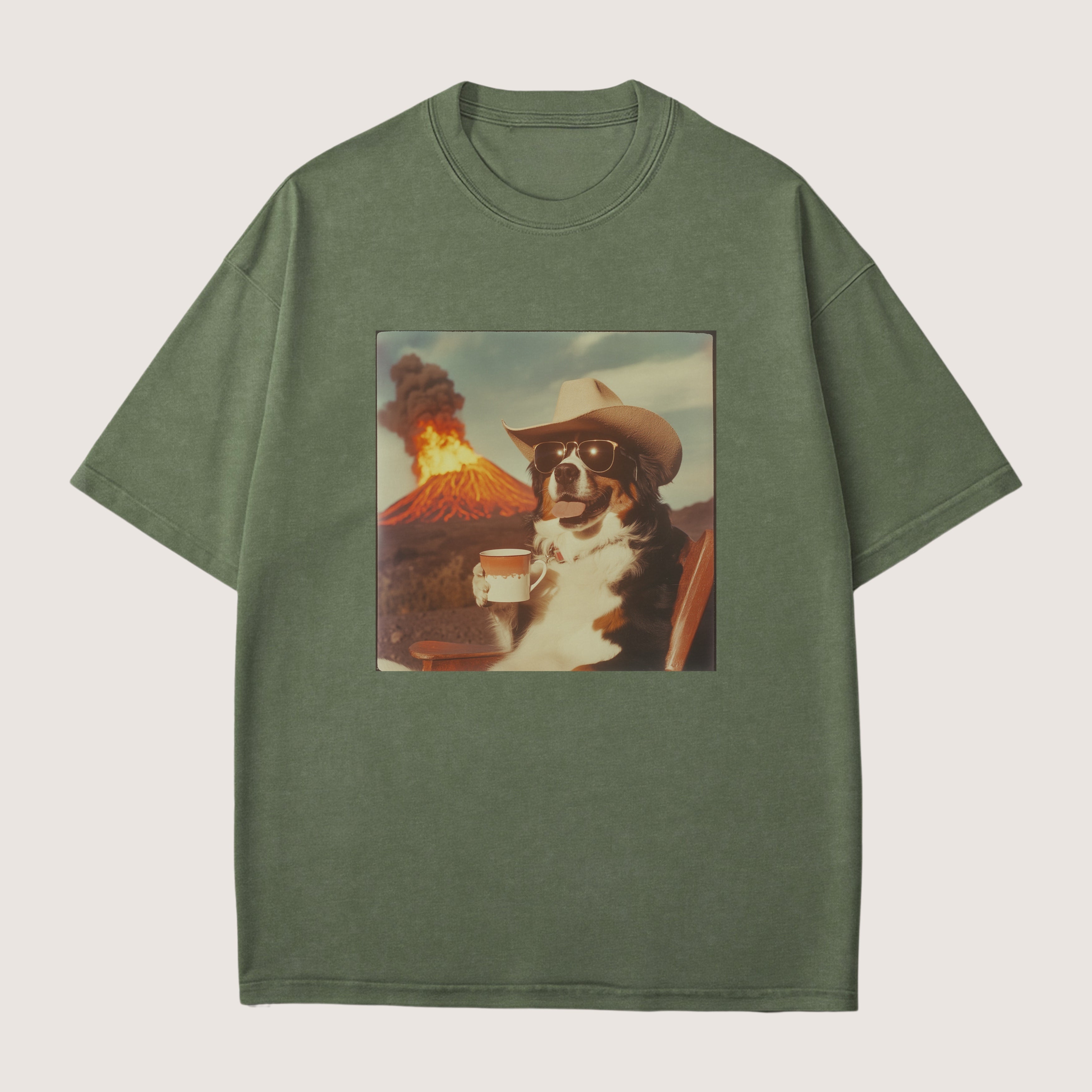 Bernese Mountain Dog Volcano Shirt