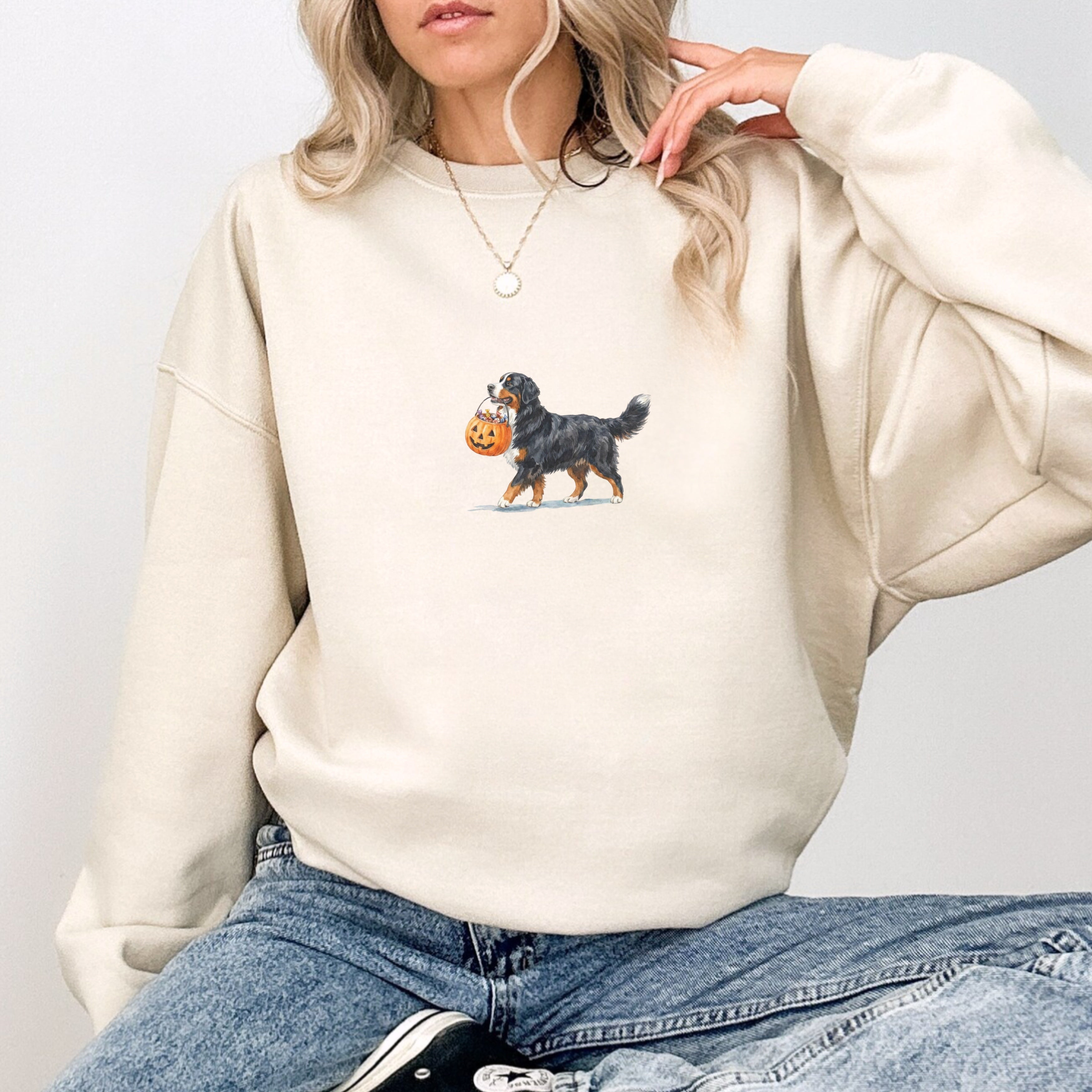 Bernese Mountain Halloween Sweatshirt