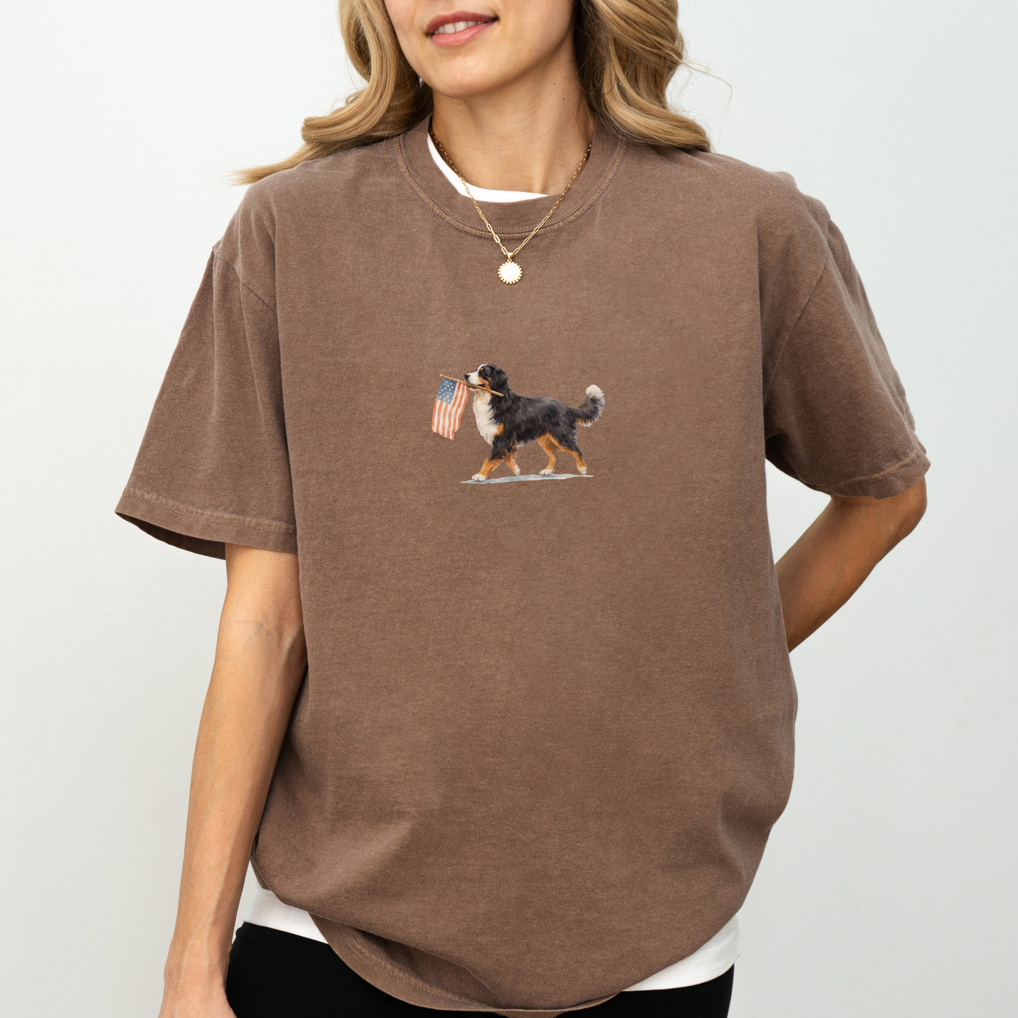 Bernese Mountain USA T-shirt