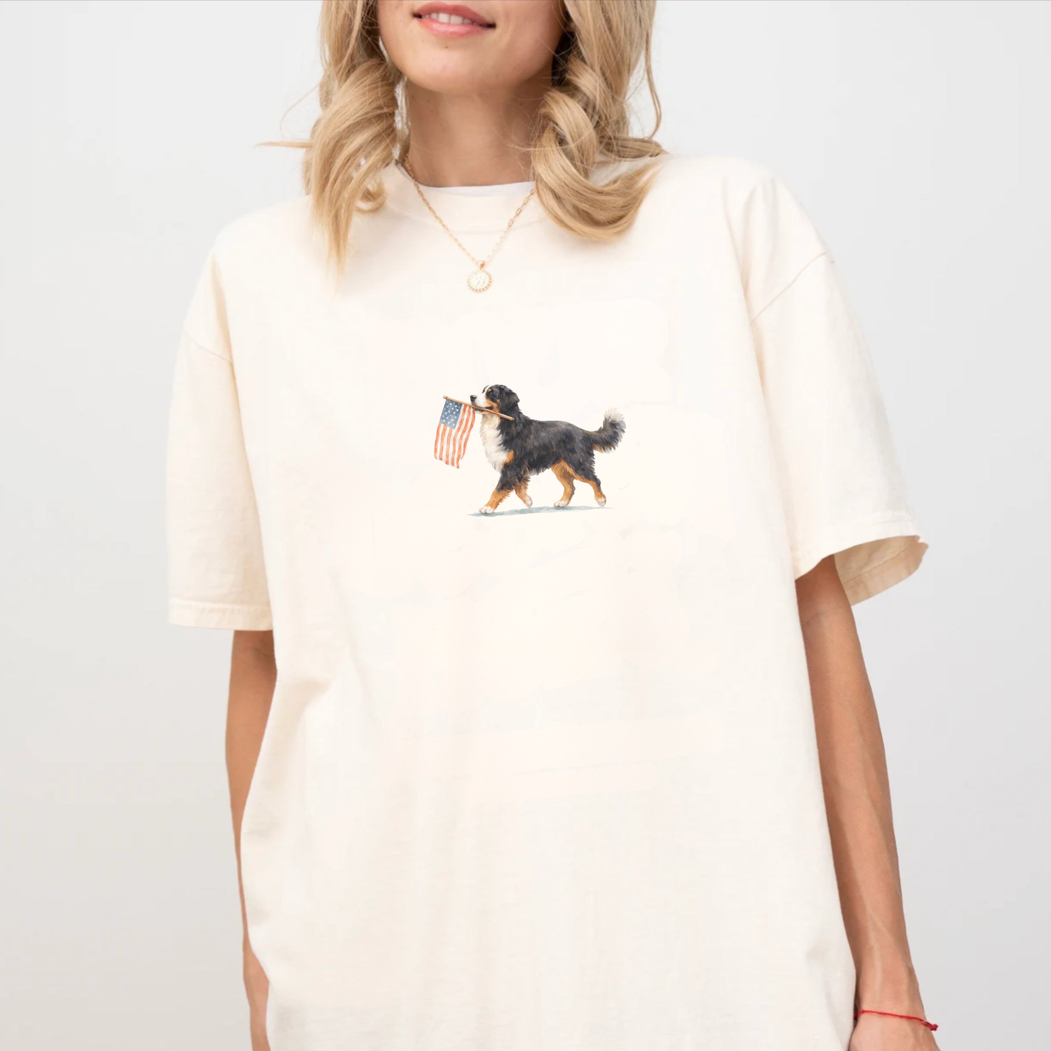 Bernese Mountain USA T-shirt