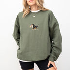 Bernese Mountain US Flag Sweatshirt