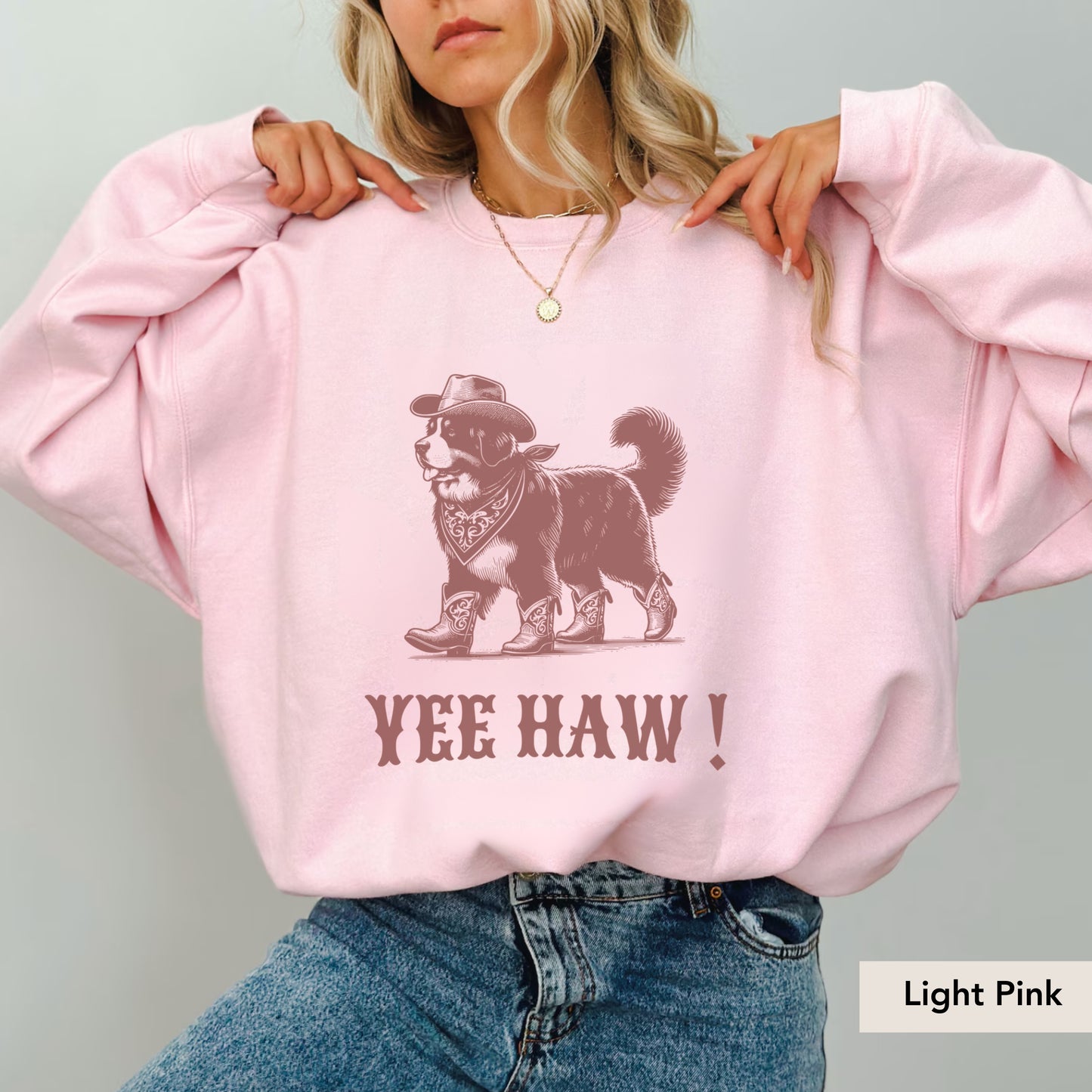 Bernese Mountain Yeehaw Sweatshirt