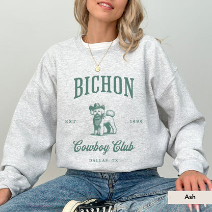 Bichon Frise Cowboy Club Sweatshirt