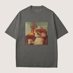 Bichon Frise Dog Volcano Shirt