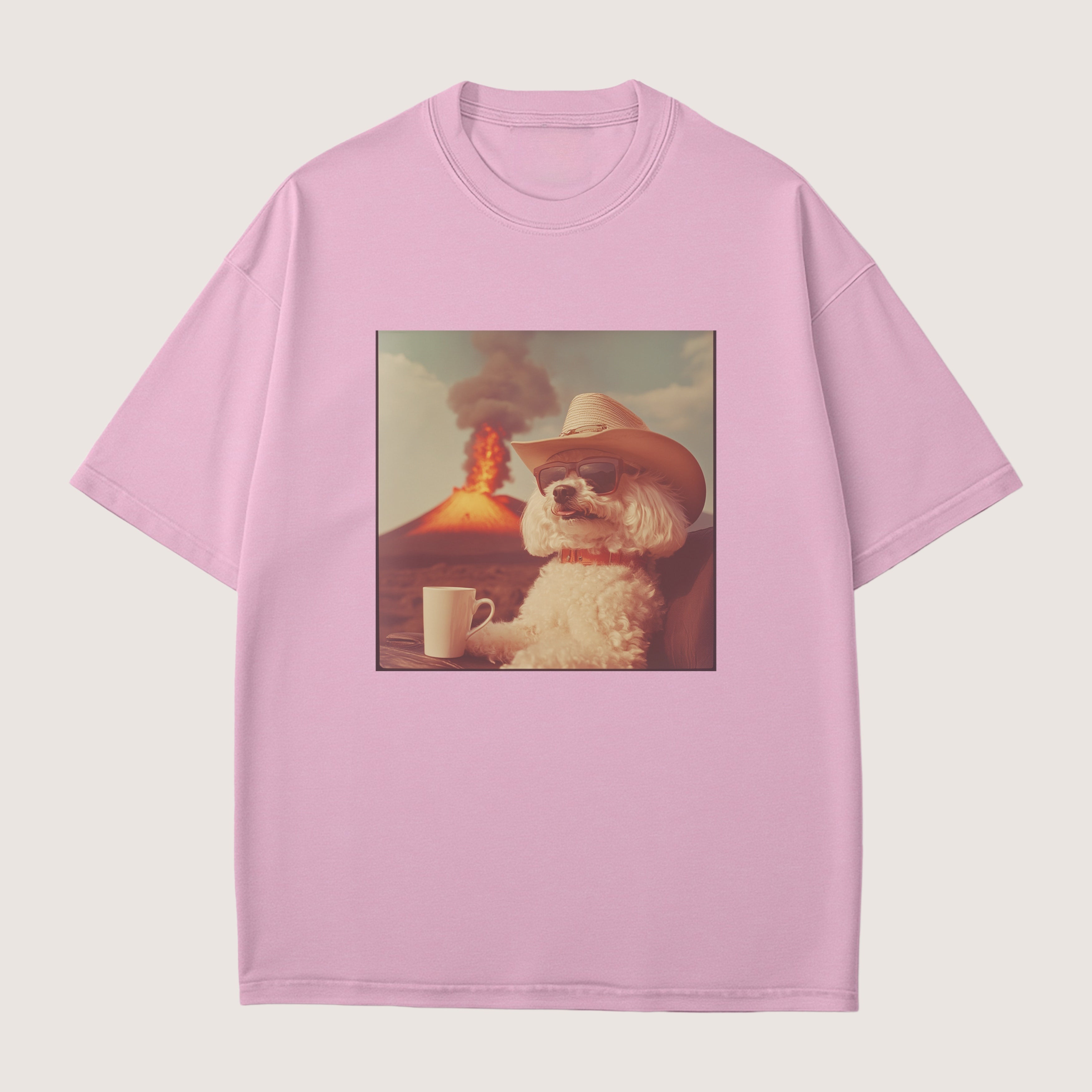 Bichon Frise Dog Volcano Shirt
