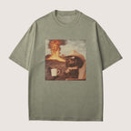 Black Goldendoodle Dog Volcano Shirt