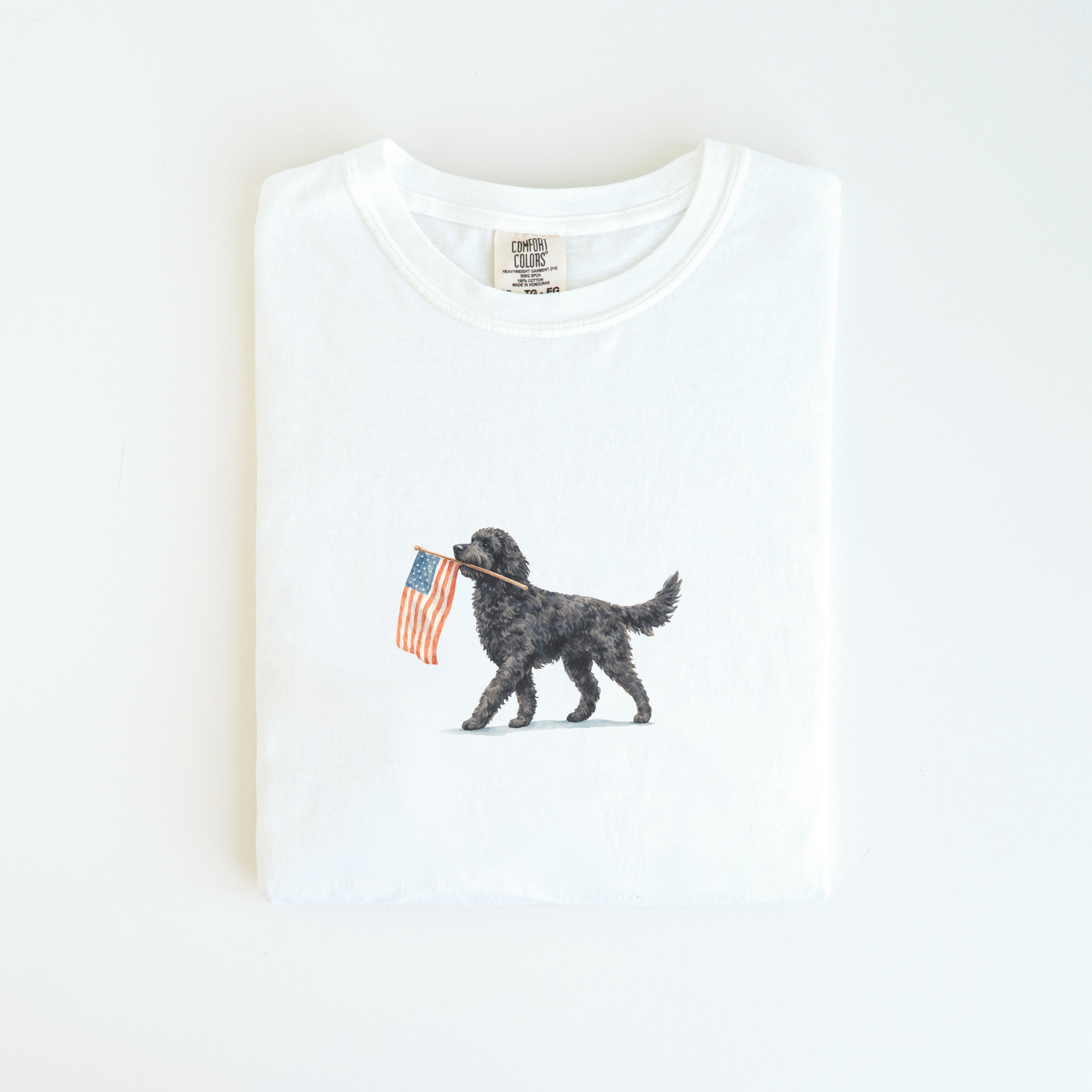 Black Goldendoodle USA T-shirt