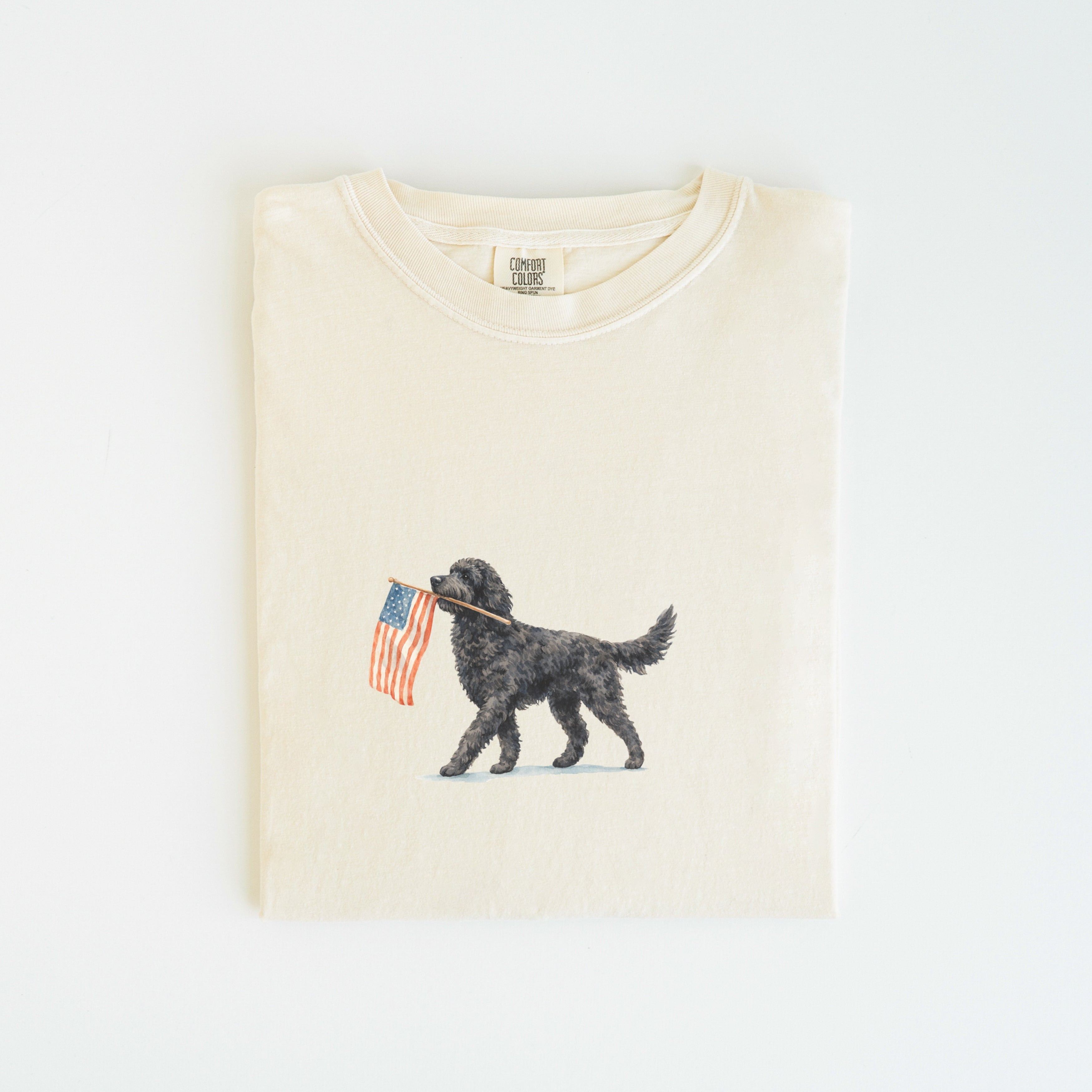 Black Goldendoodle USA T-shirt