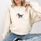 Black Goldendoodle US Flag Sweatshirt