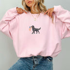 Black Goldendoodle US Flag Sweatshirt