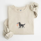 Black Goldendoodle US Flag Sweatshirt