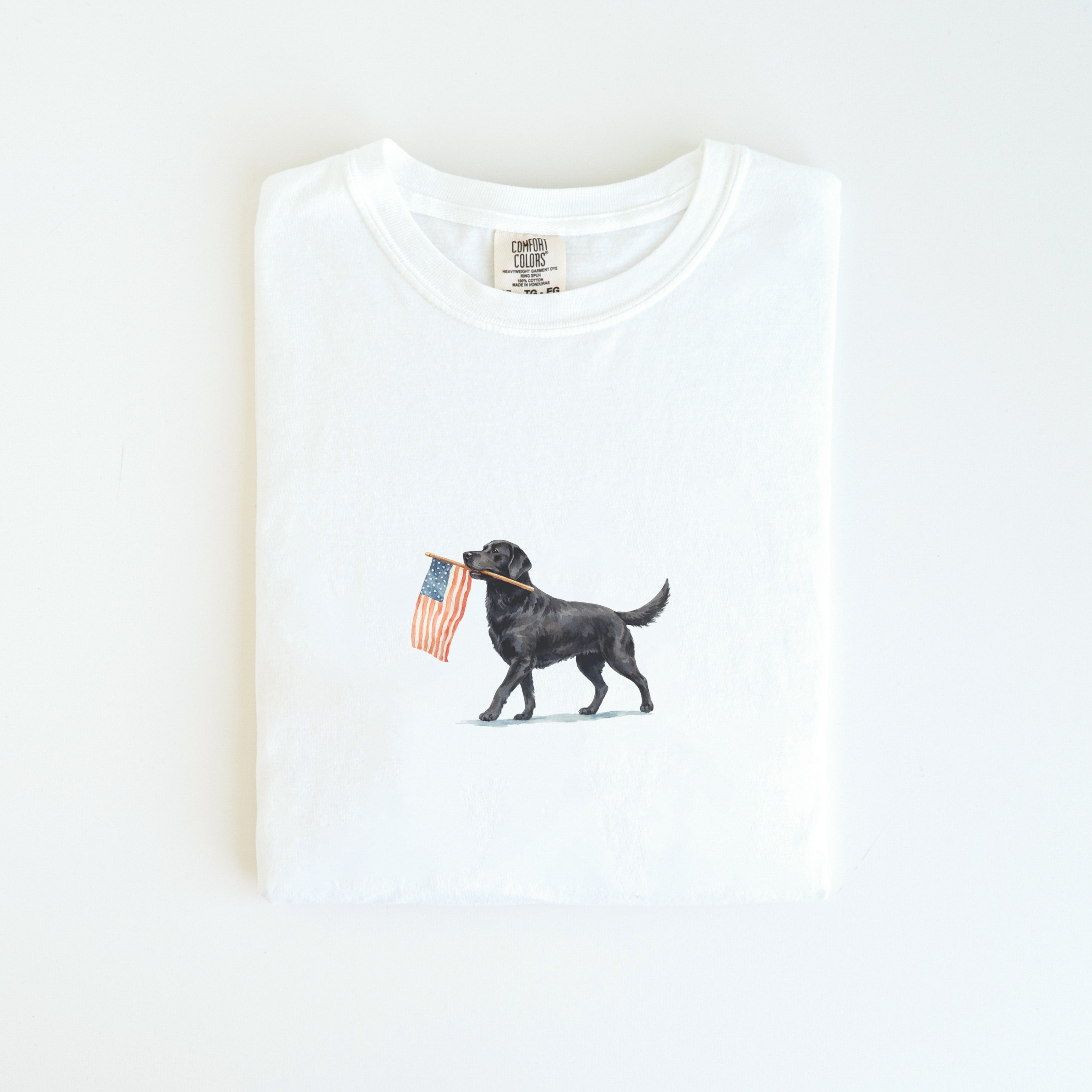 Black Labrador USA T-shirt