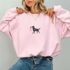 Black Labrador US Flag Sweatshirt