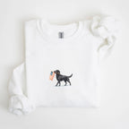 Black Labrador US Flag Sweatshirt