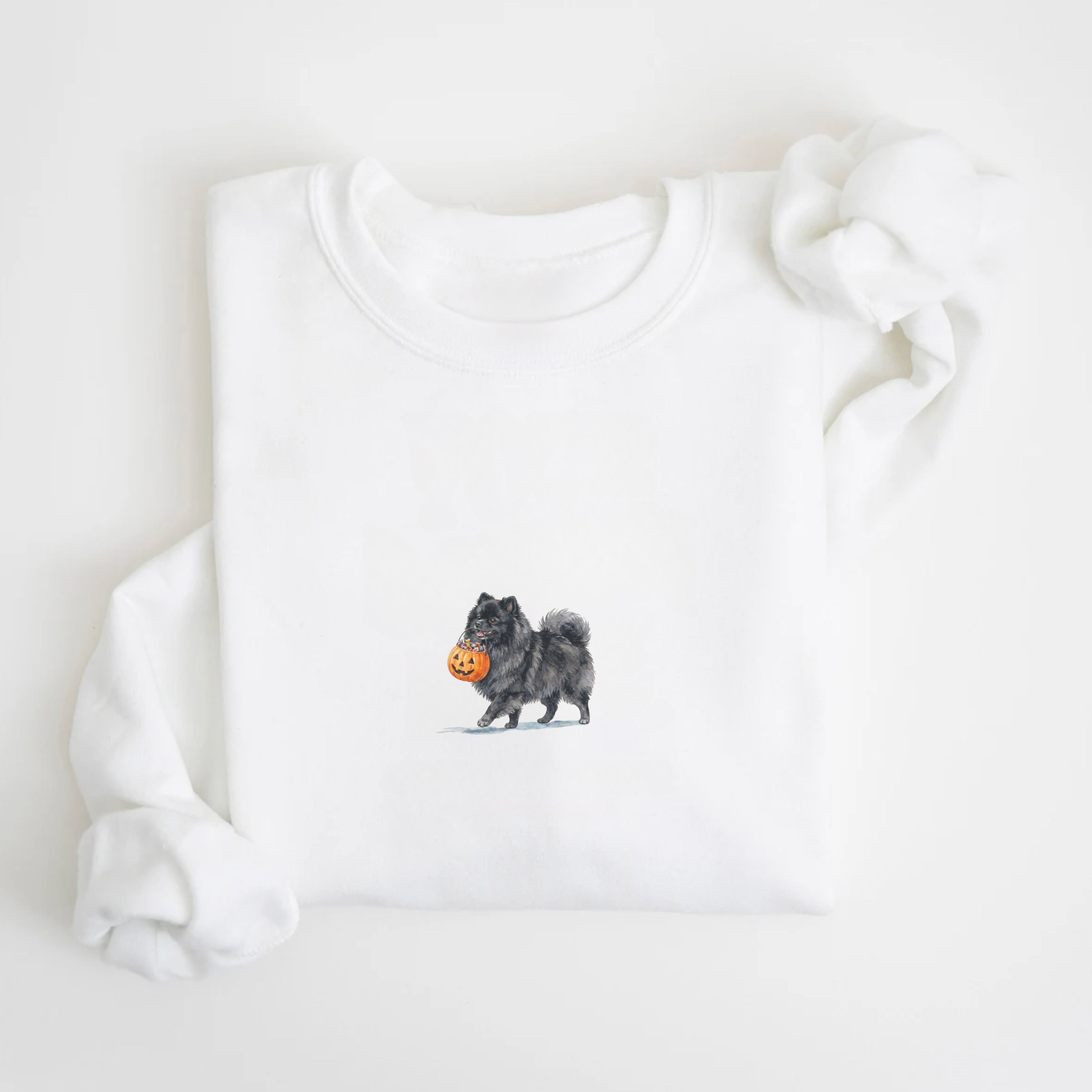 Black Pomeranian Halloween Sweatshirt