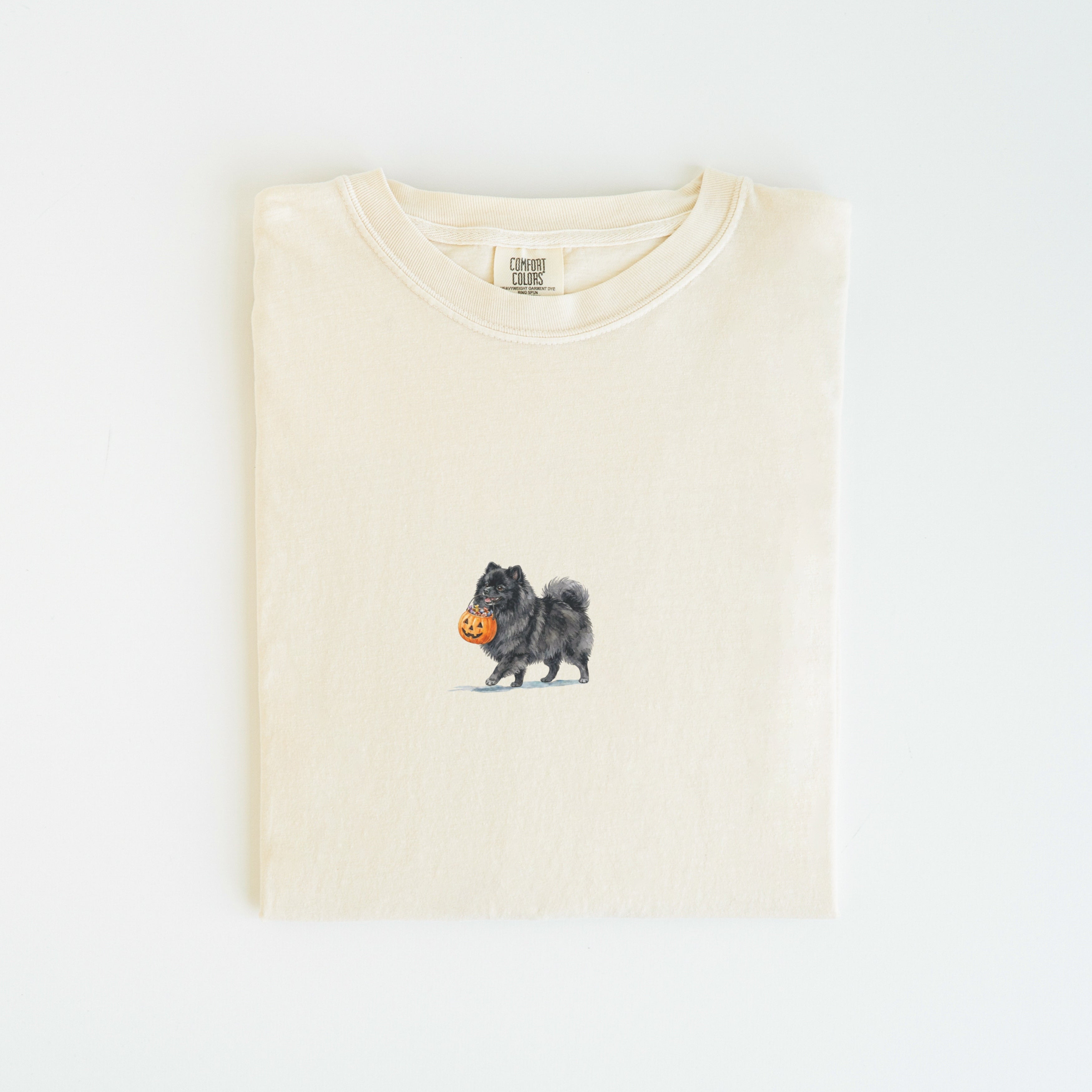 Black Pomeranian Halloween T-shirt