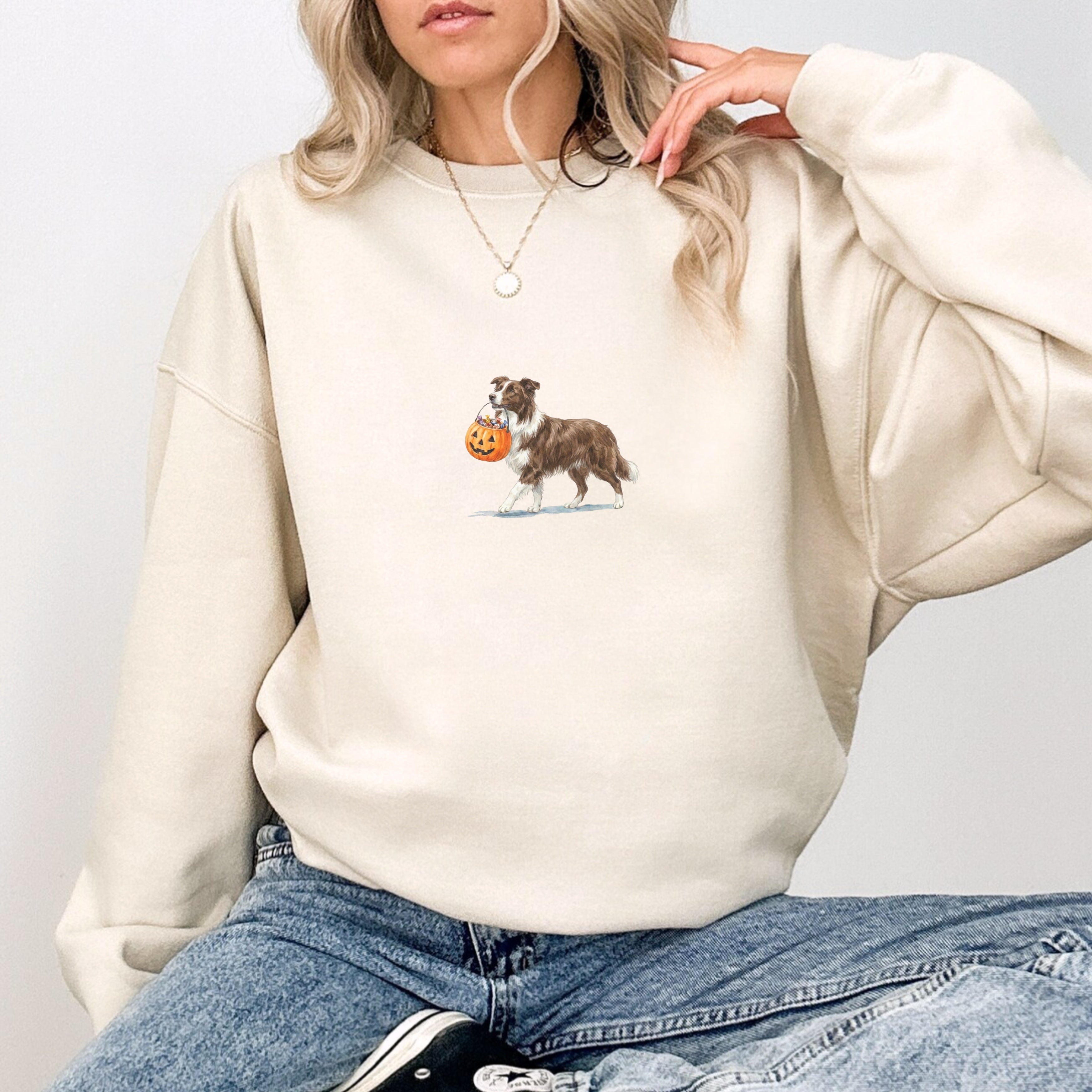 Border Collie Halloween Sweatshirt