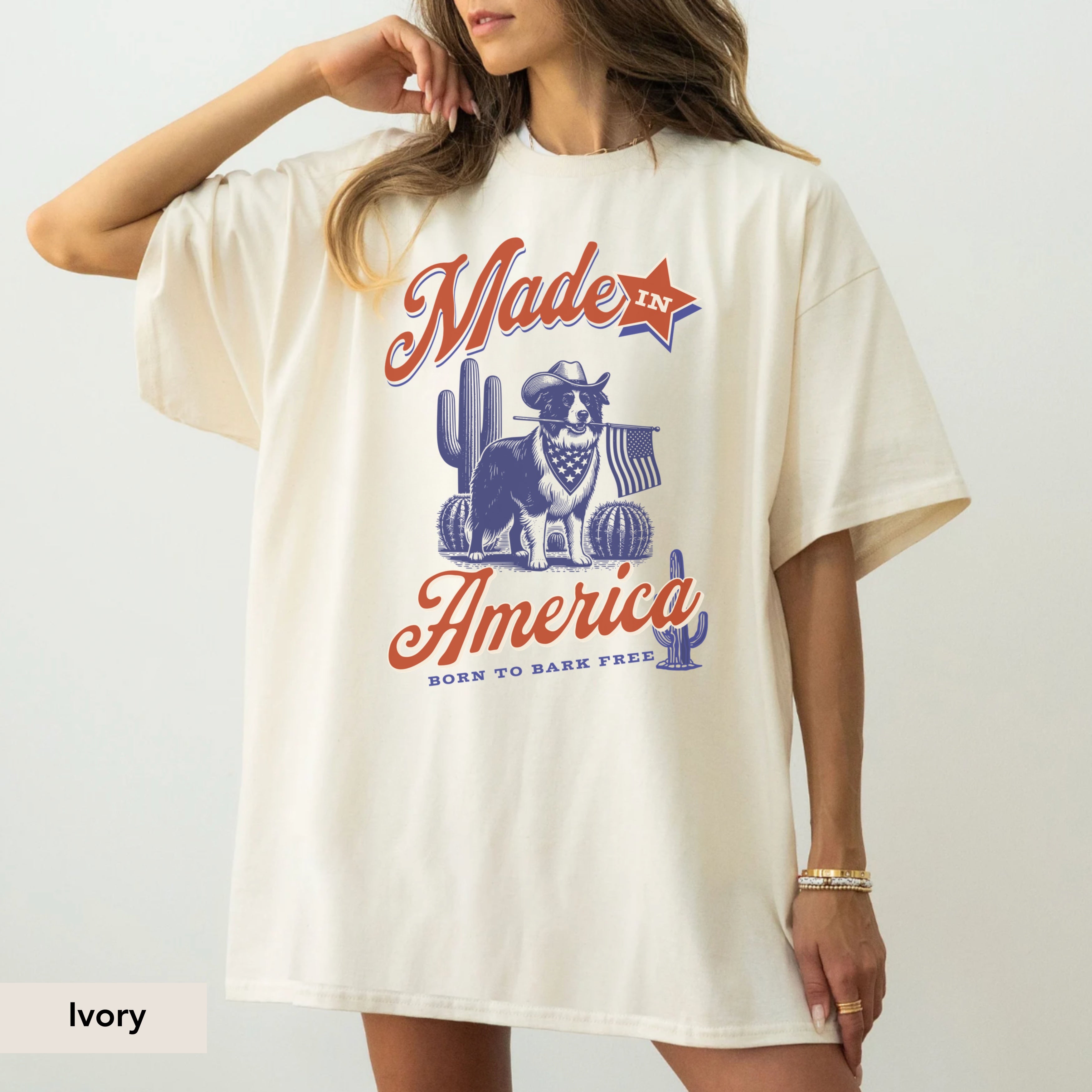 Border Collie Made In America Shirt