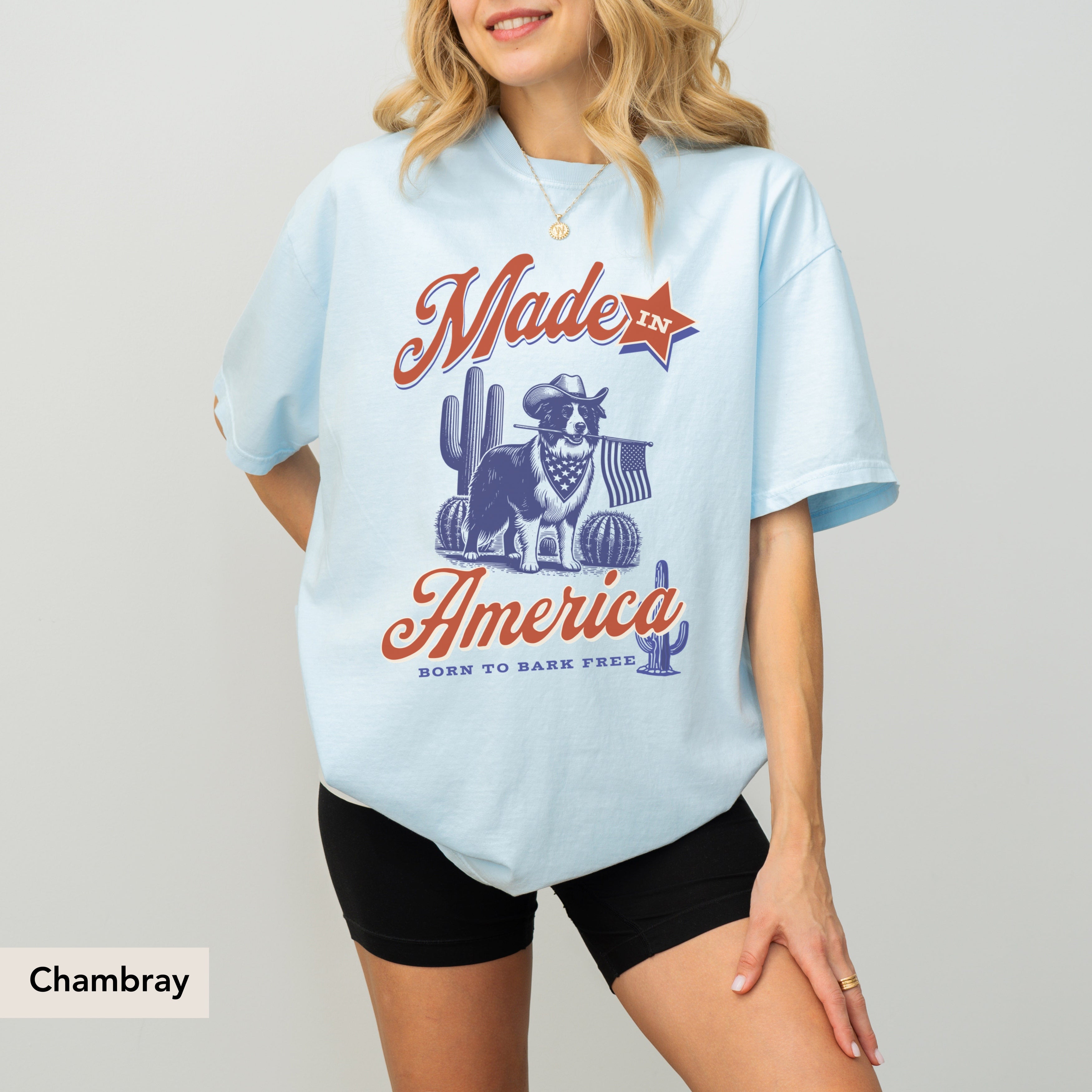 Border Collie Made In America Shirt