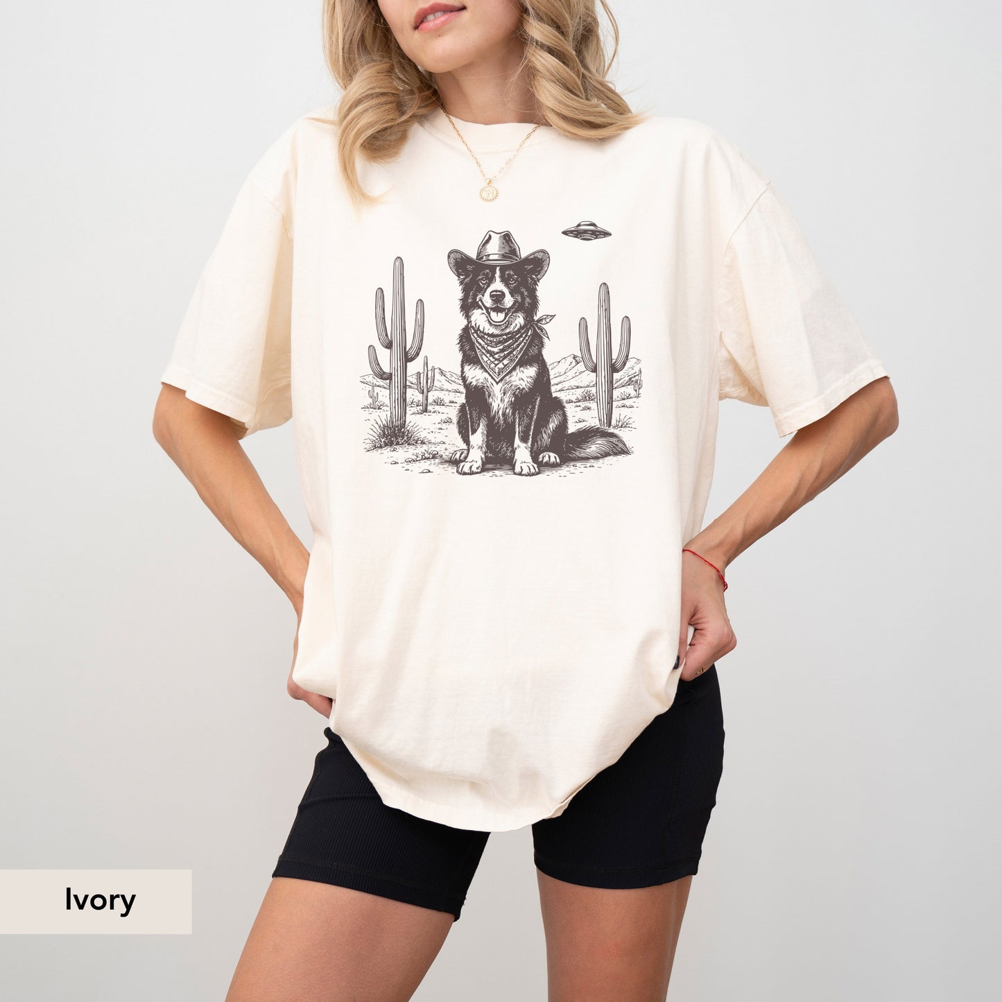 Border Collie UFO shirt