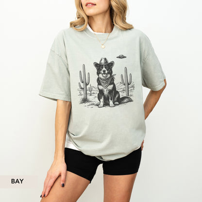 Border Collie UFO shirt