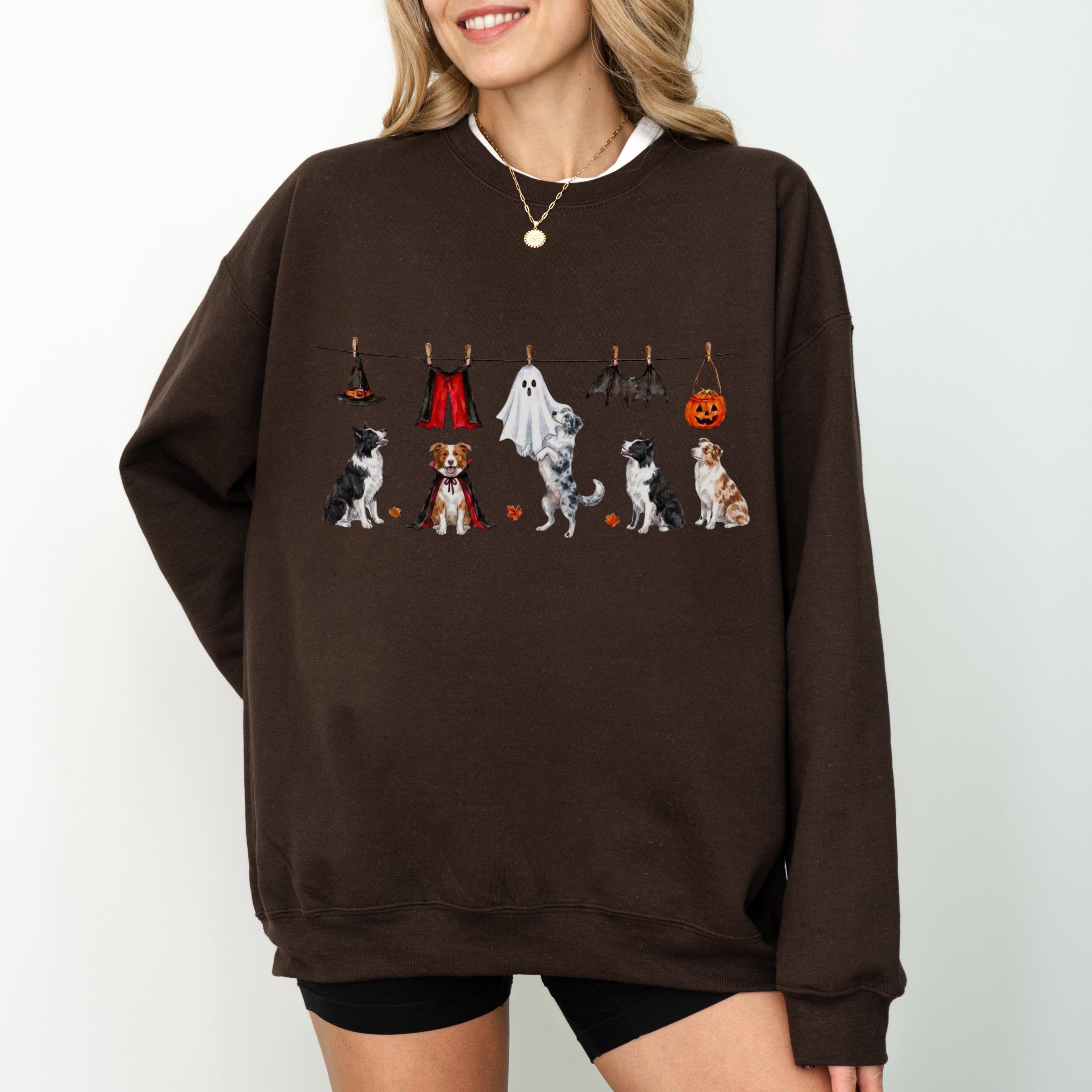 Border collie Halloween Sweatshirt