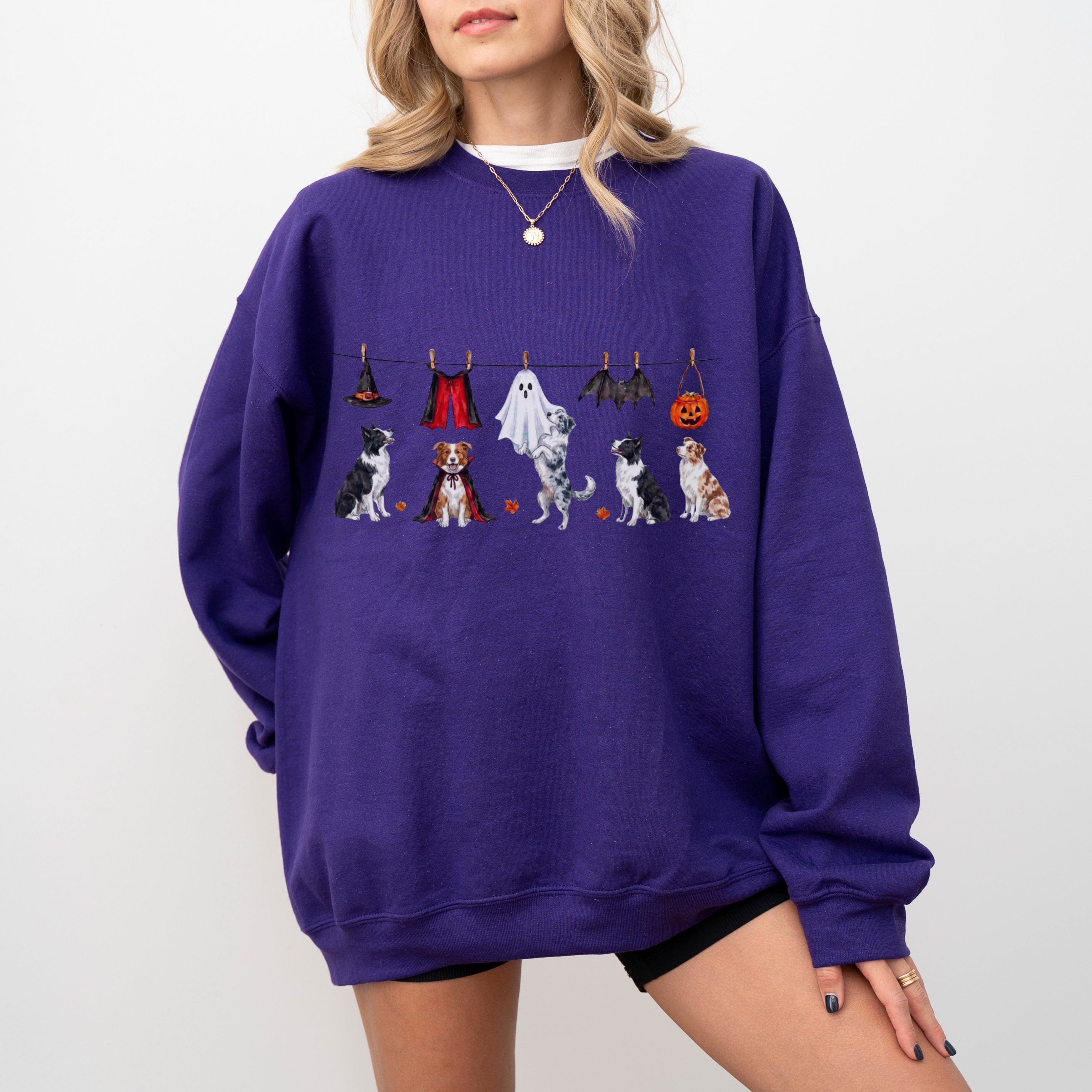 Border collie Halloween Sweatshirt