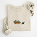 Boston Terrier Black and White Christmas Tree Sweatshirt
